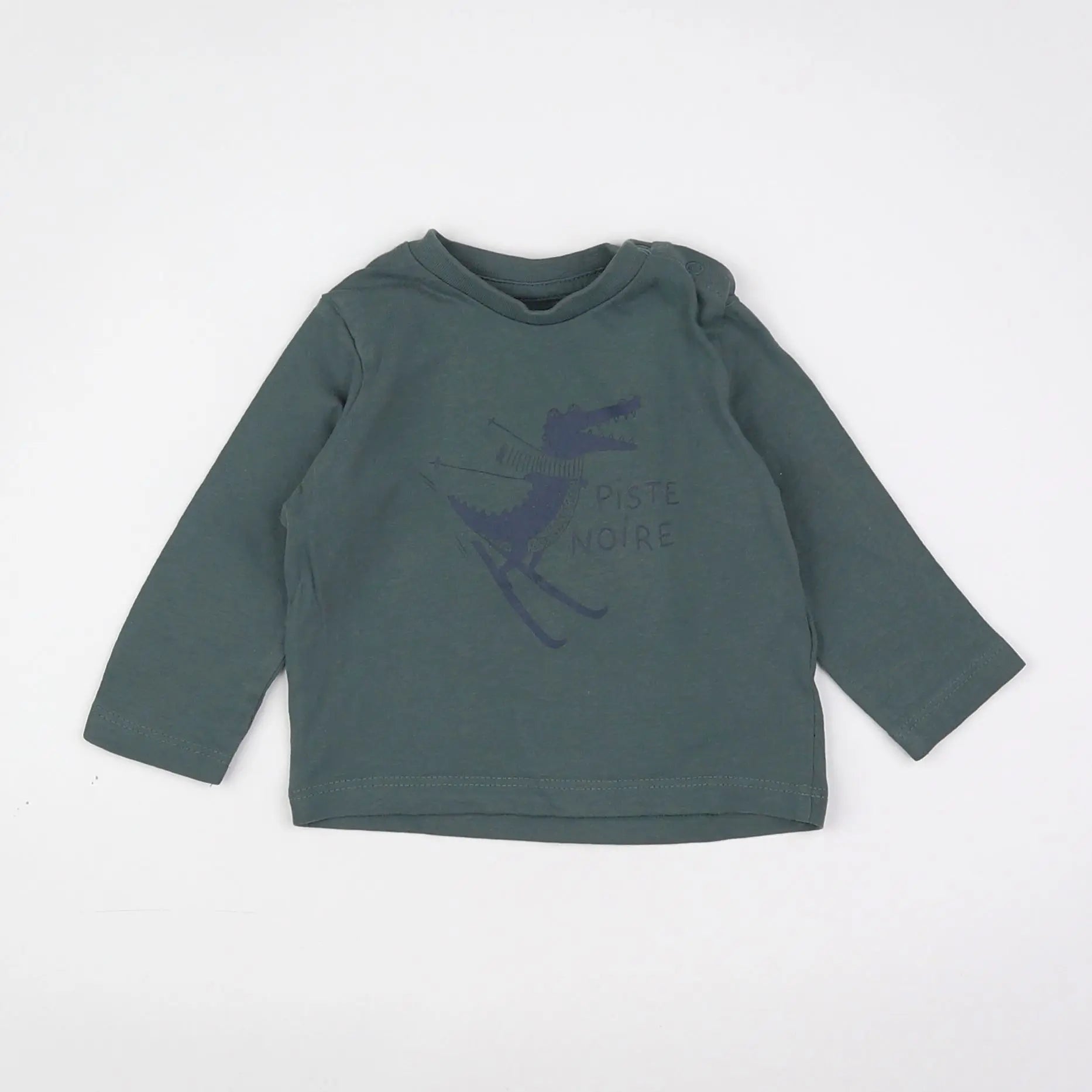 Vertbaudet - sweat vert - 3 mois