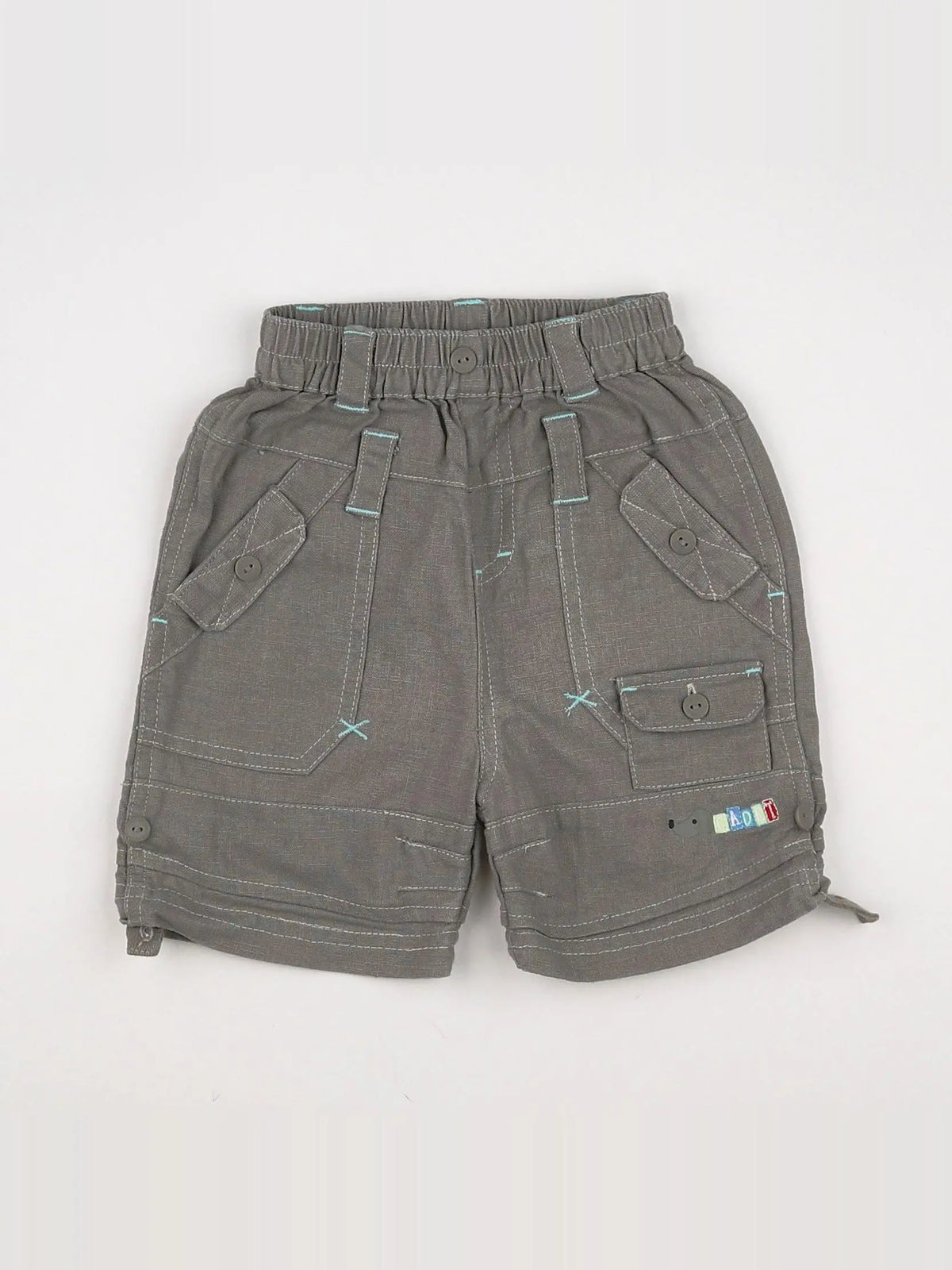 Cadet Rousselle - short beige, bleu - 6 mois