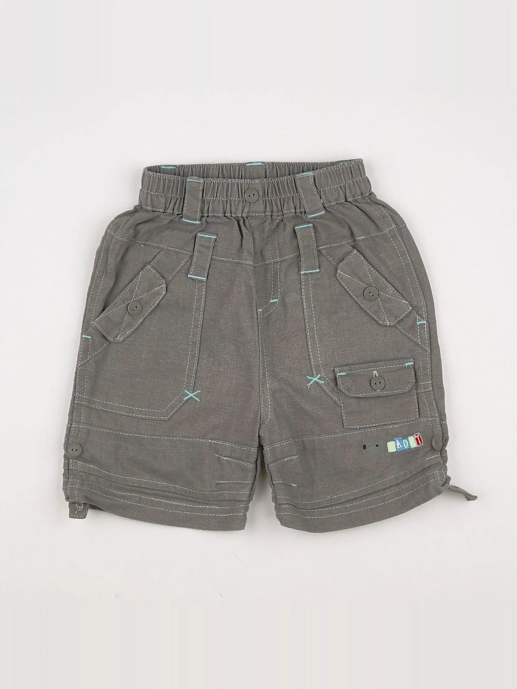 Cadet Rousselle - short beige, bleu - 6 mois