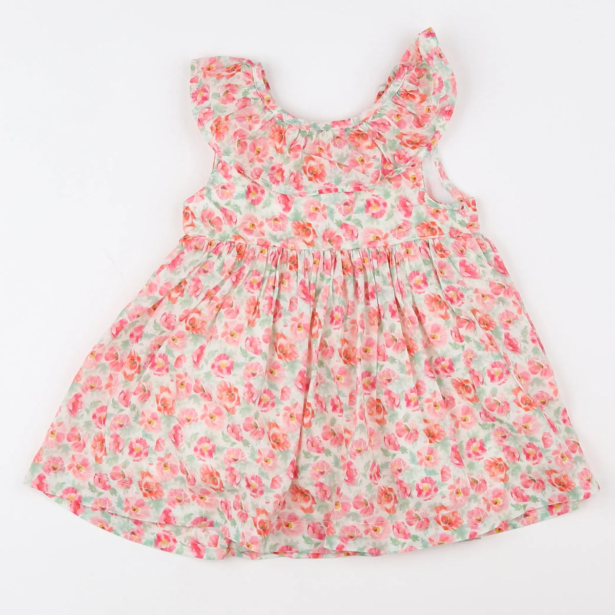 Vertbaudet - robe multicolore - 12 mois