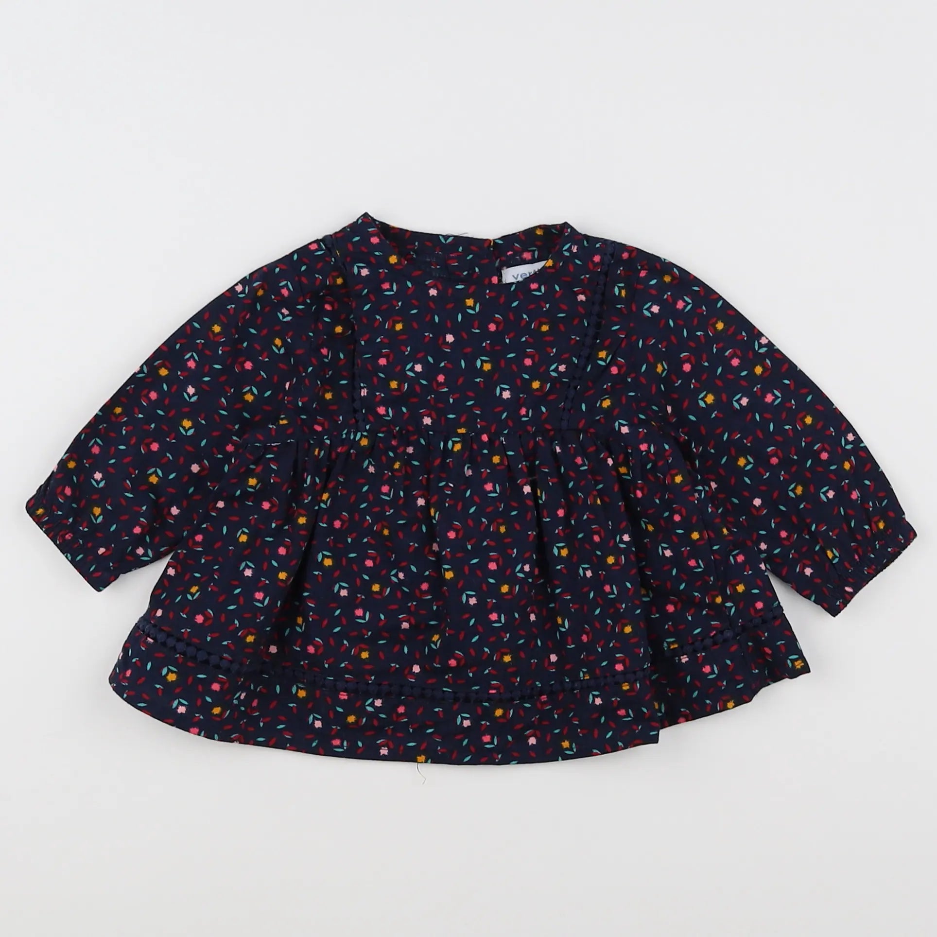 Vertbaudet - blouse bleu - 3 mois