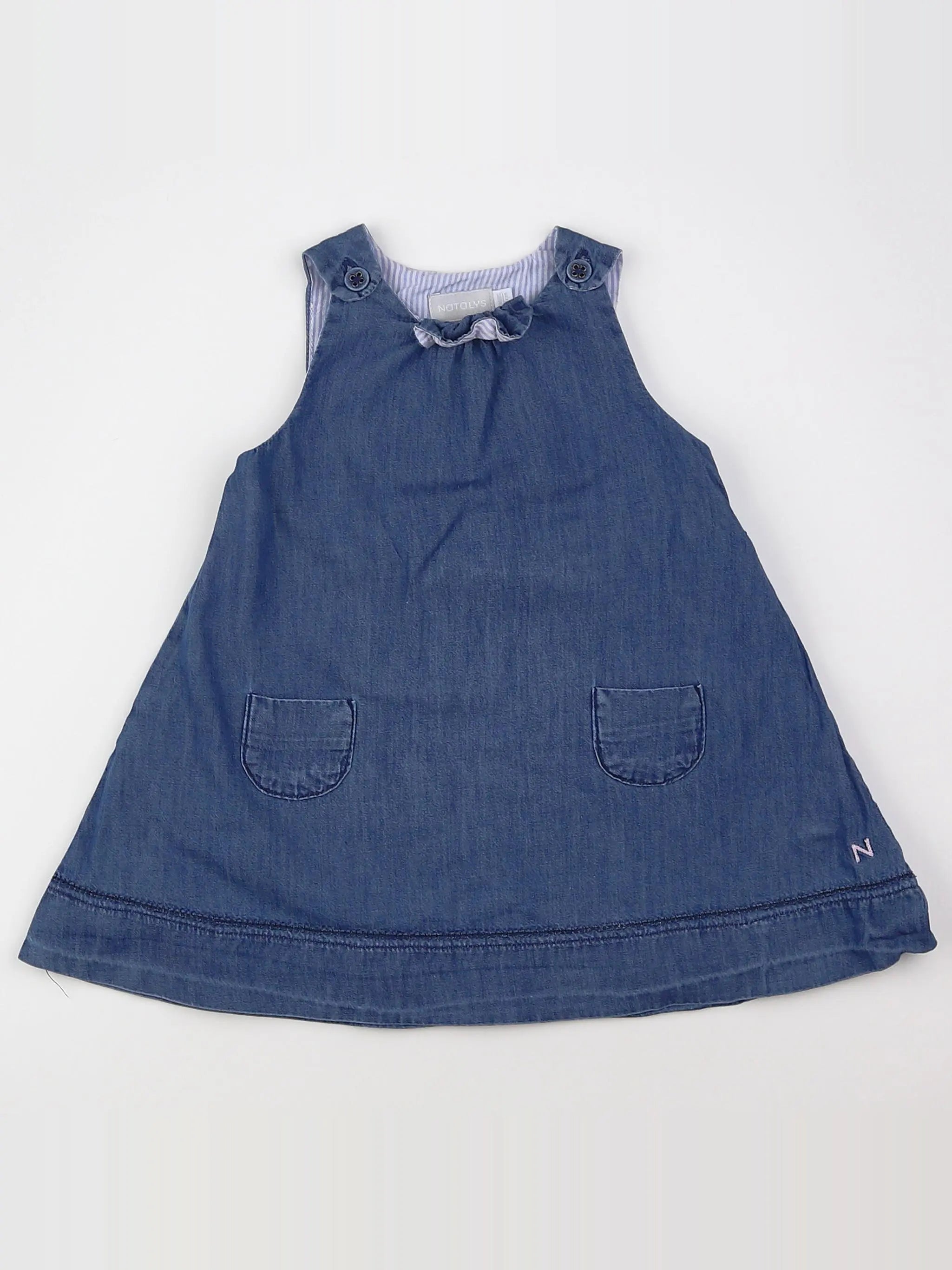 Natalys - robe bleu - 9 mois