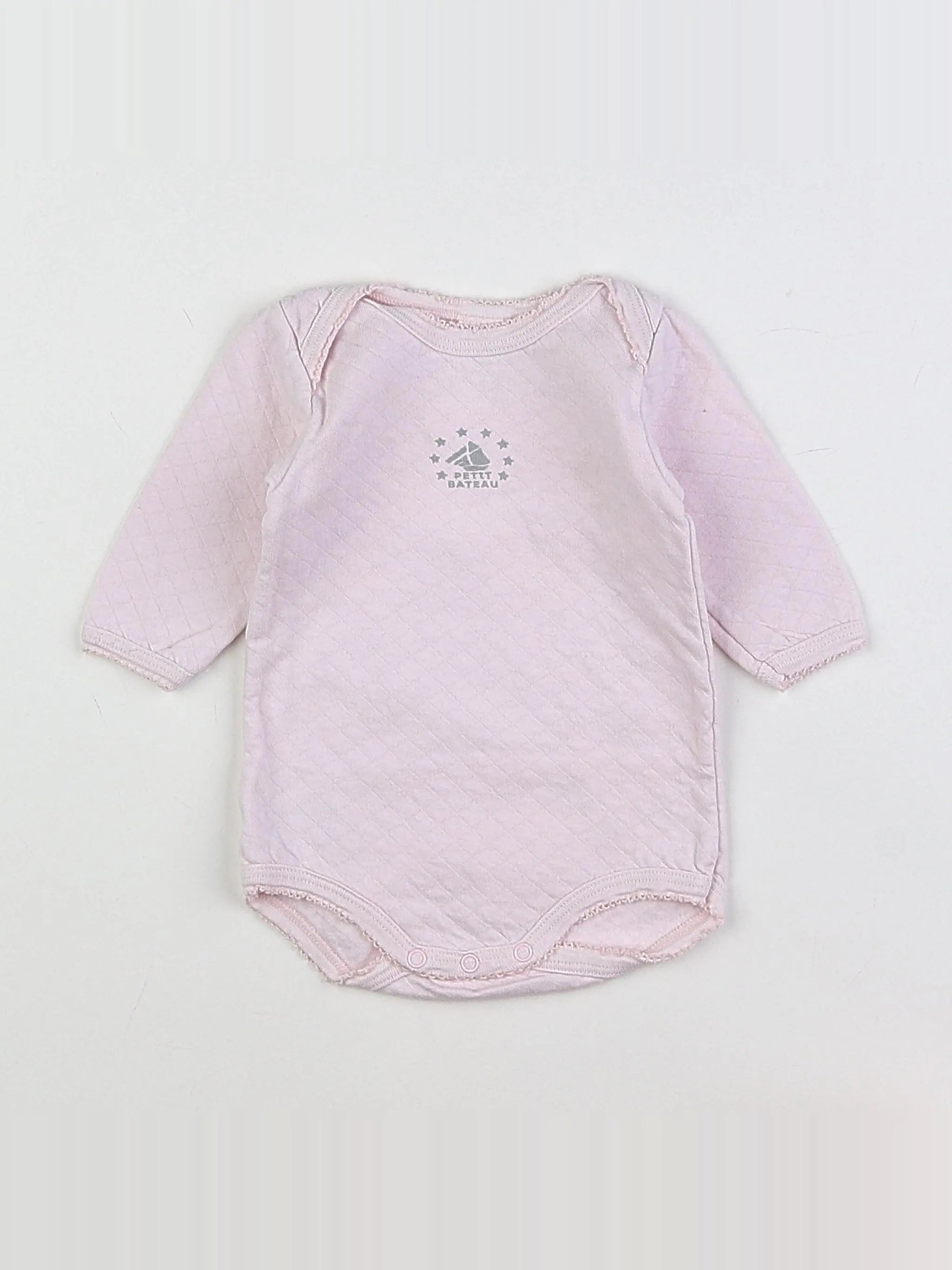 Petit Bateau - body rose - 3 mois