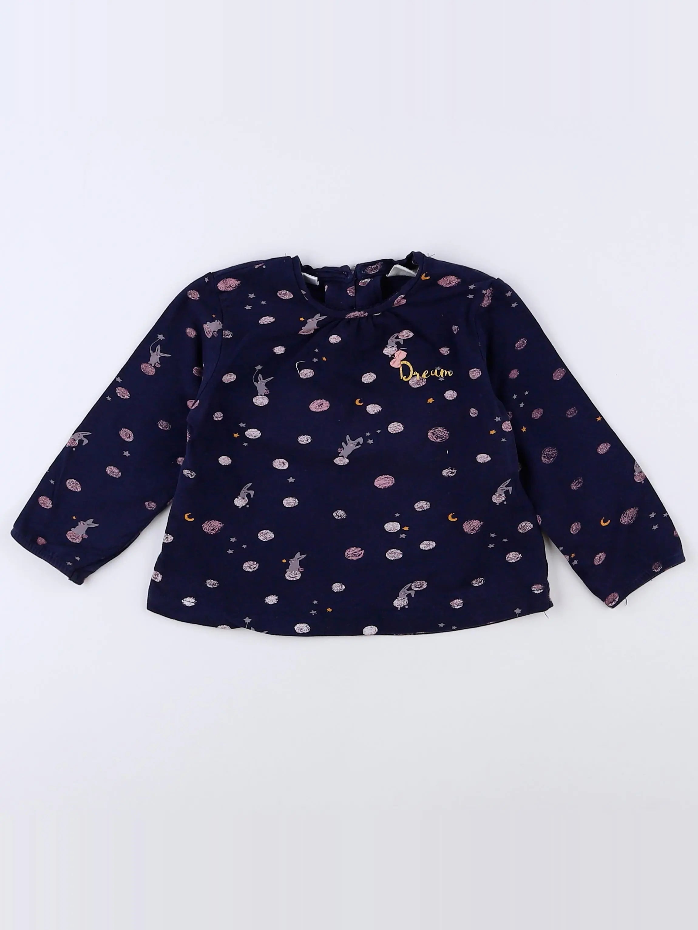 Zara - tee-shirt bleu - 9/12 mois