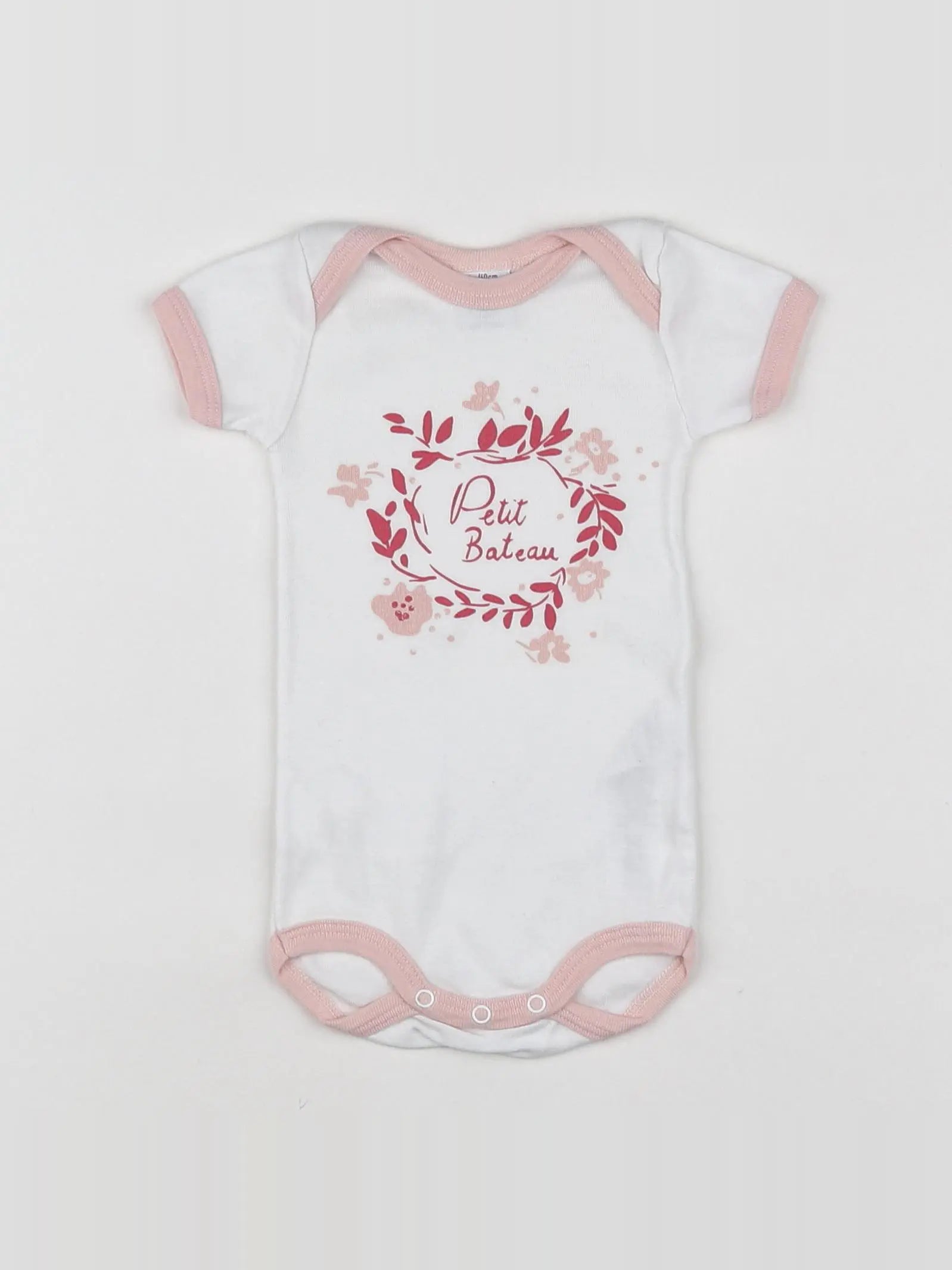 Petit Bateau - body rose - 3 mois