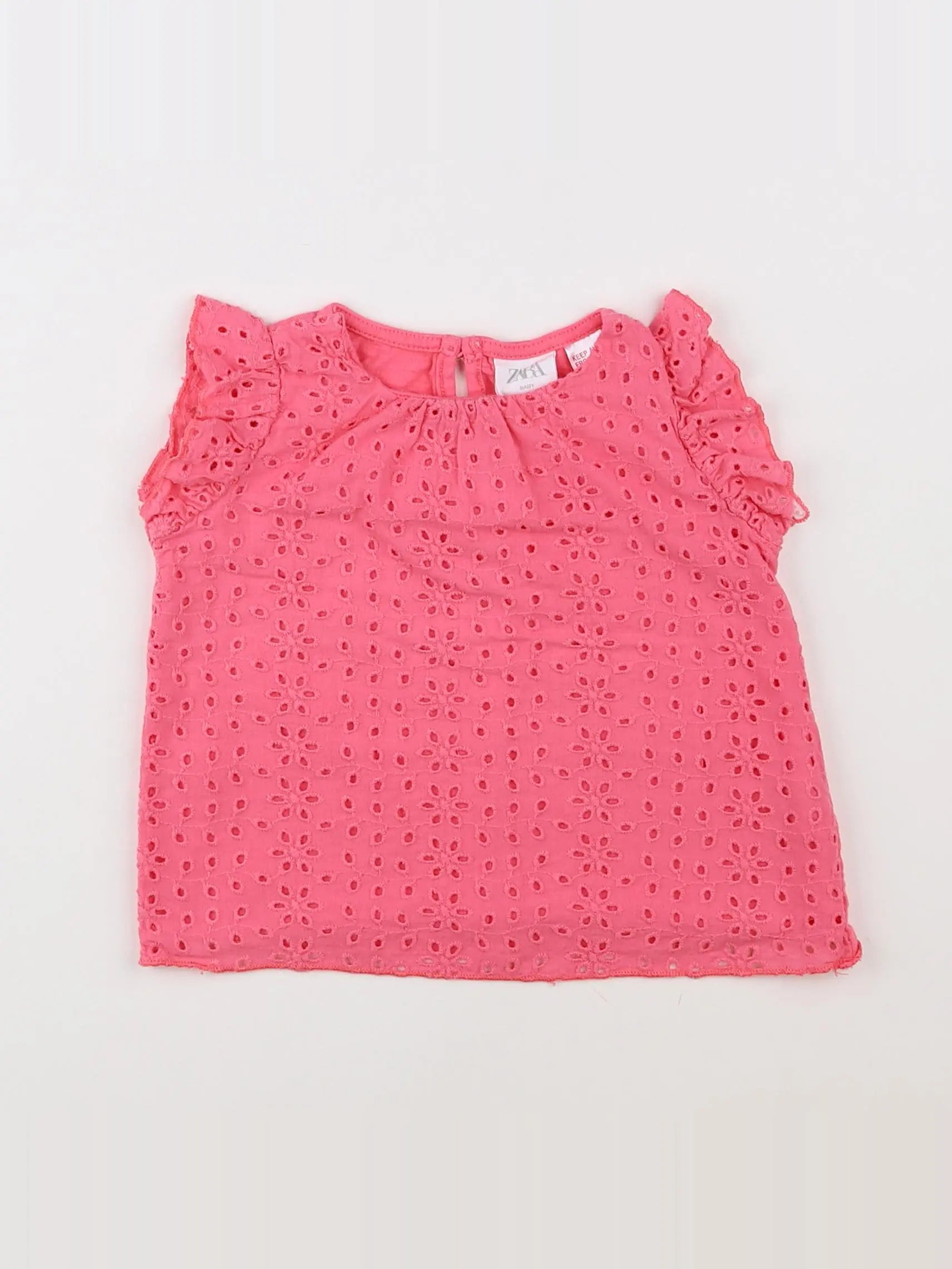 Zara - blouse rose - 12/18 mois