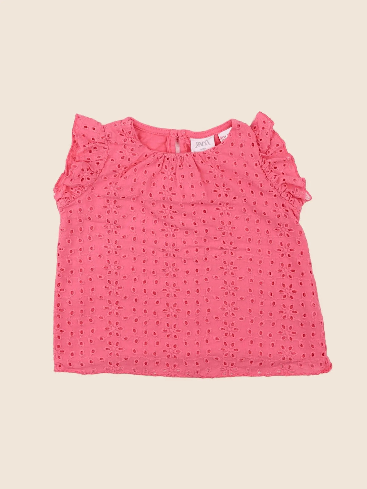 Zara - blouse rose - 12/18 mois