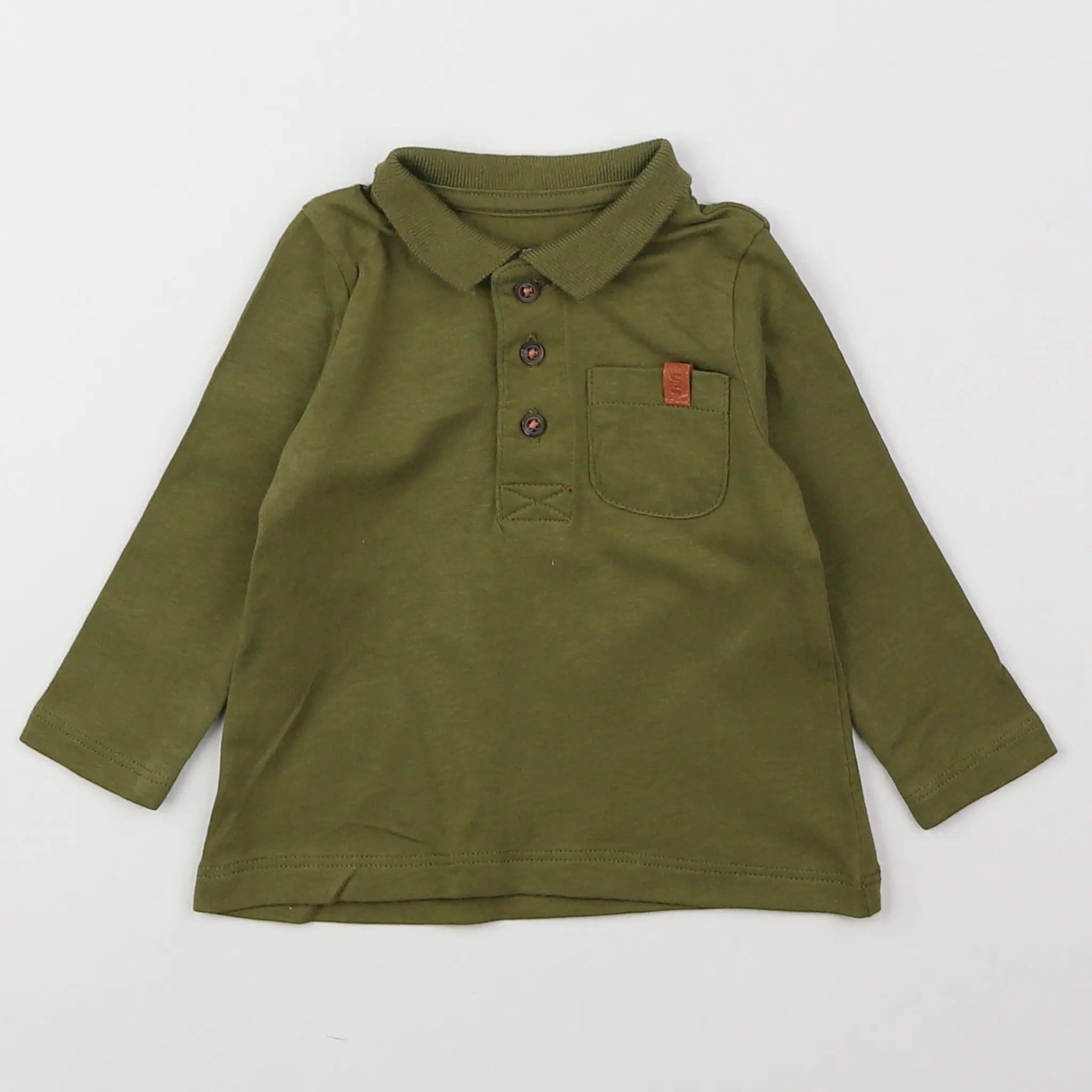 Vertbaudet - polo vert - 3 mois