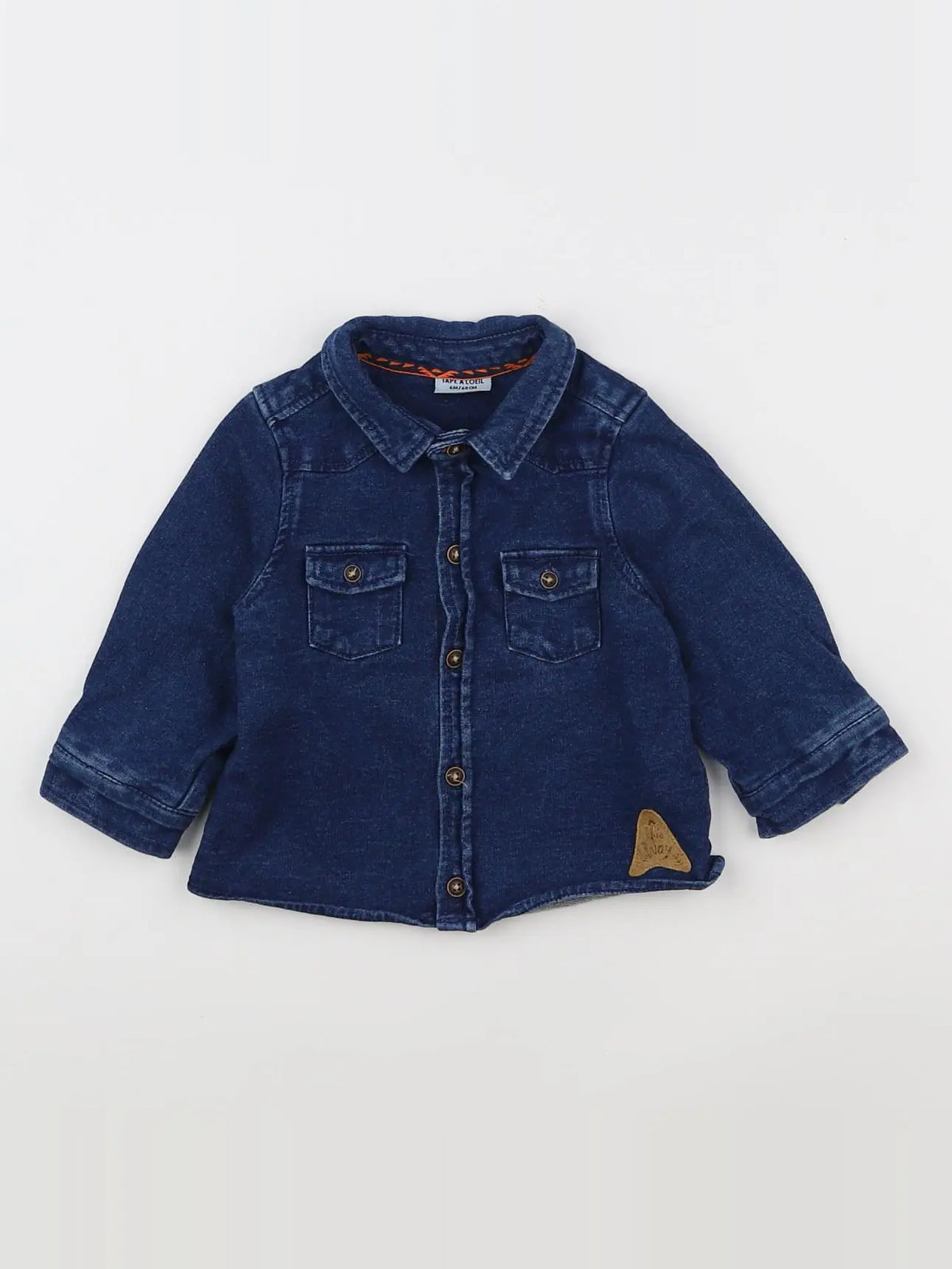 Tape à l'oeil - chemise bleu - 6 mois