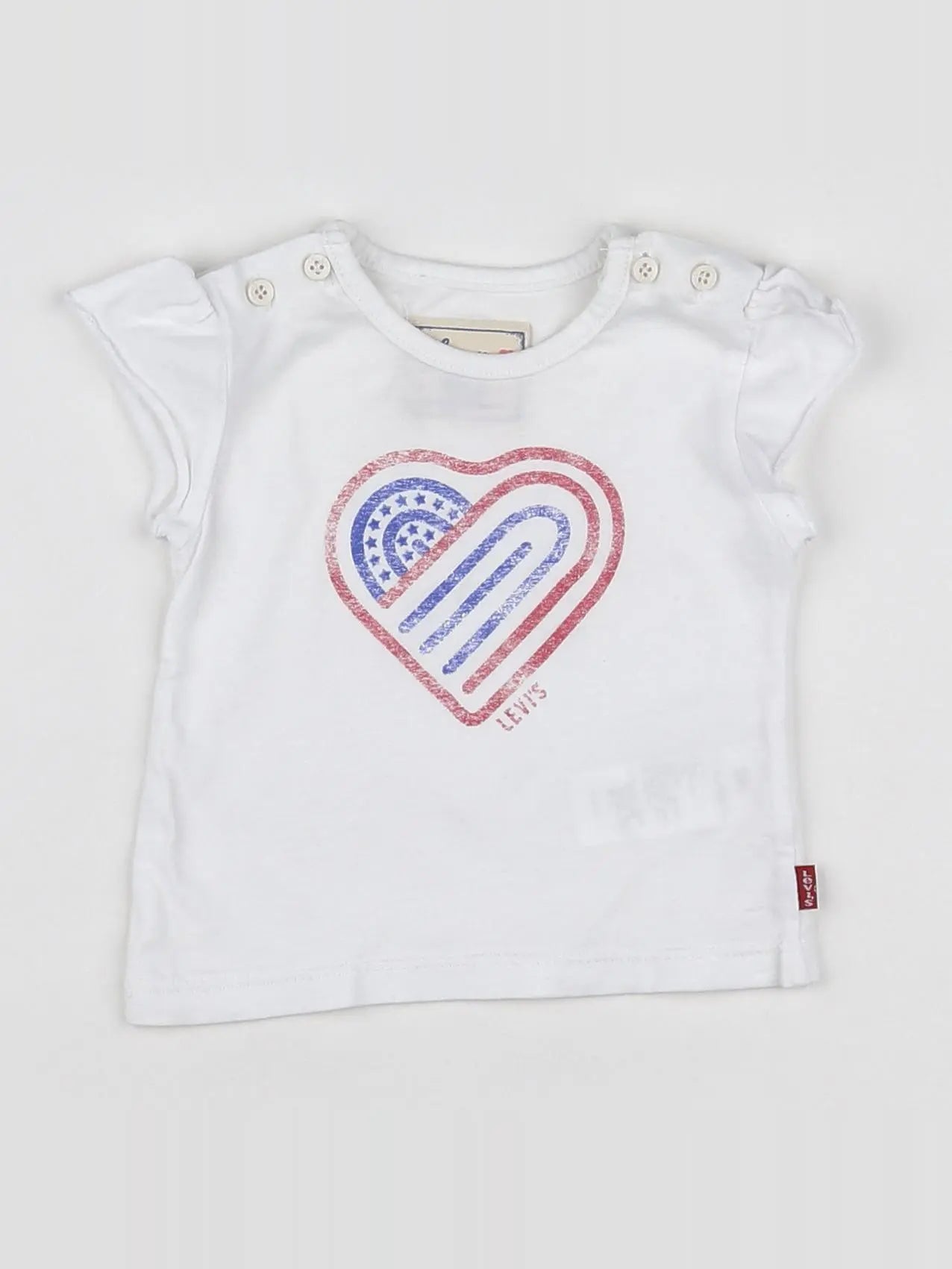 Levi's - tee-shirt blanc - 3 mois