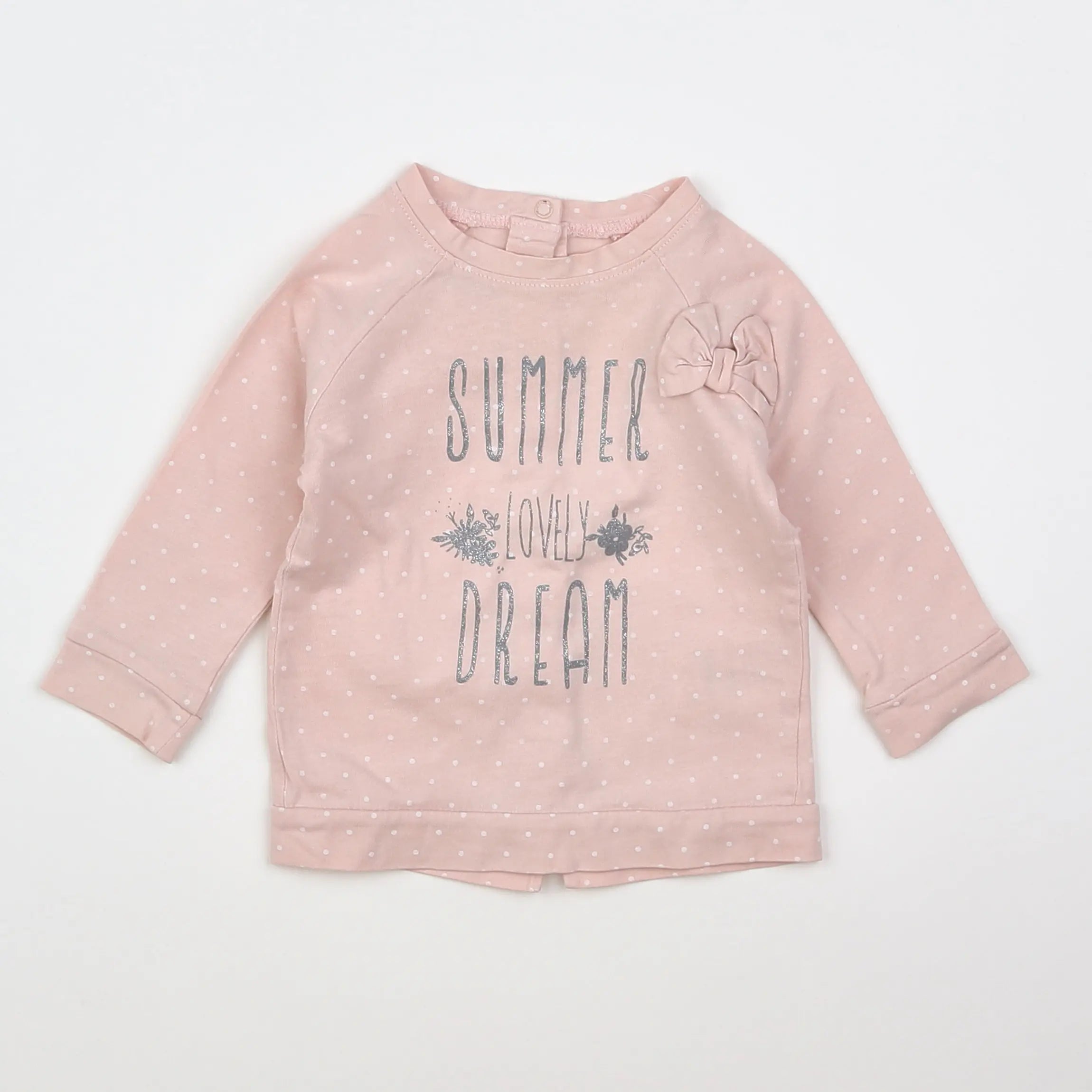 Vertbaudet - tee-shirt rose - 6 mois