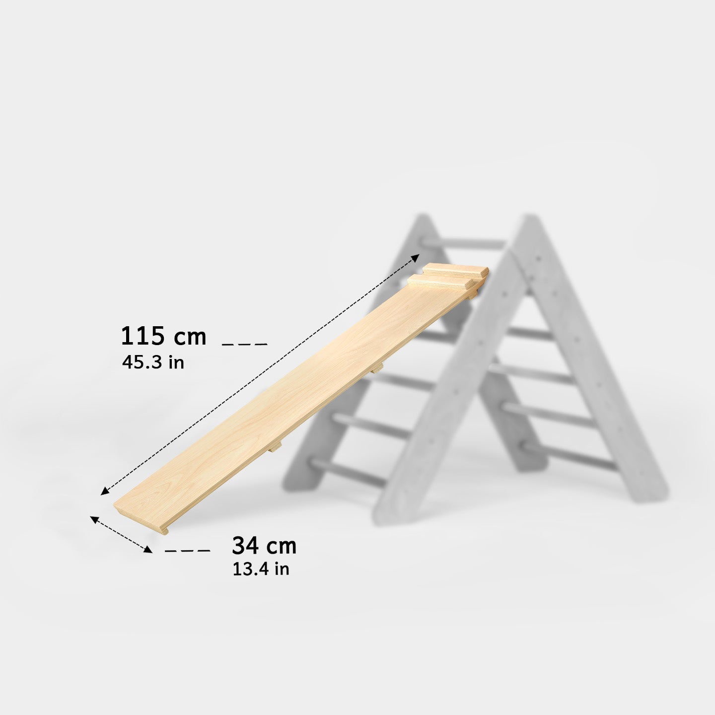 Ensemble (grand) - Triangle de Pikler + 2 planches à double face + bascule d’équilibre