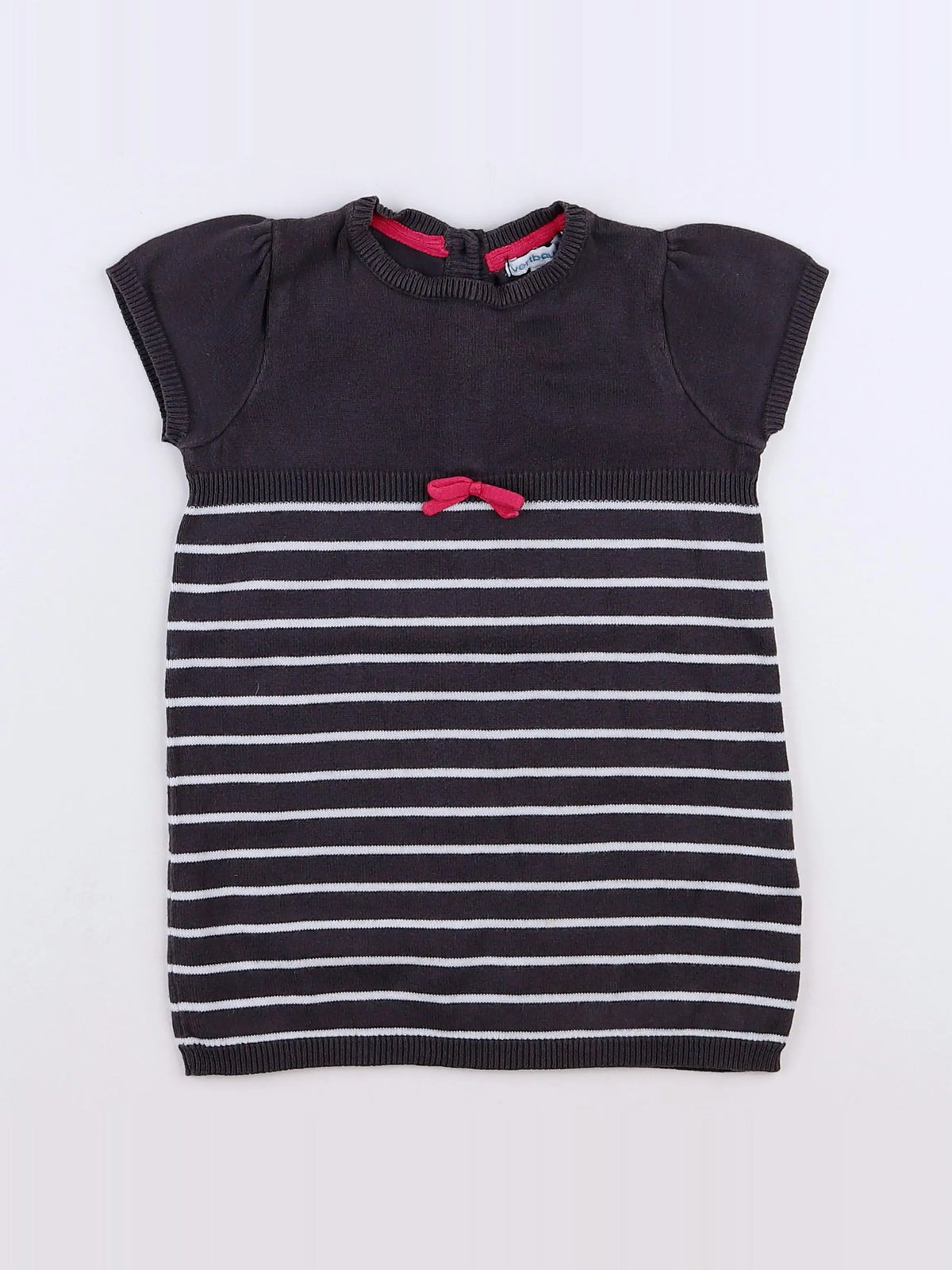 Vertbaudet - robe marron - 18 mois