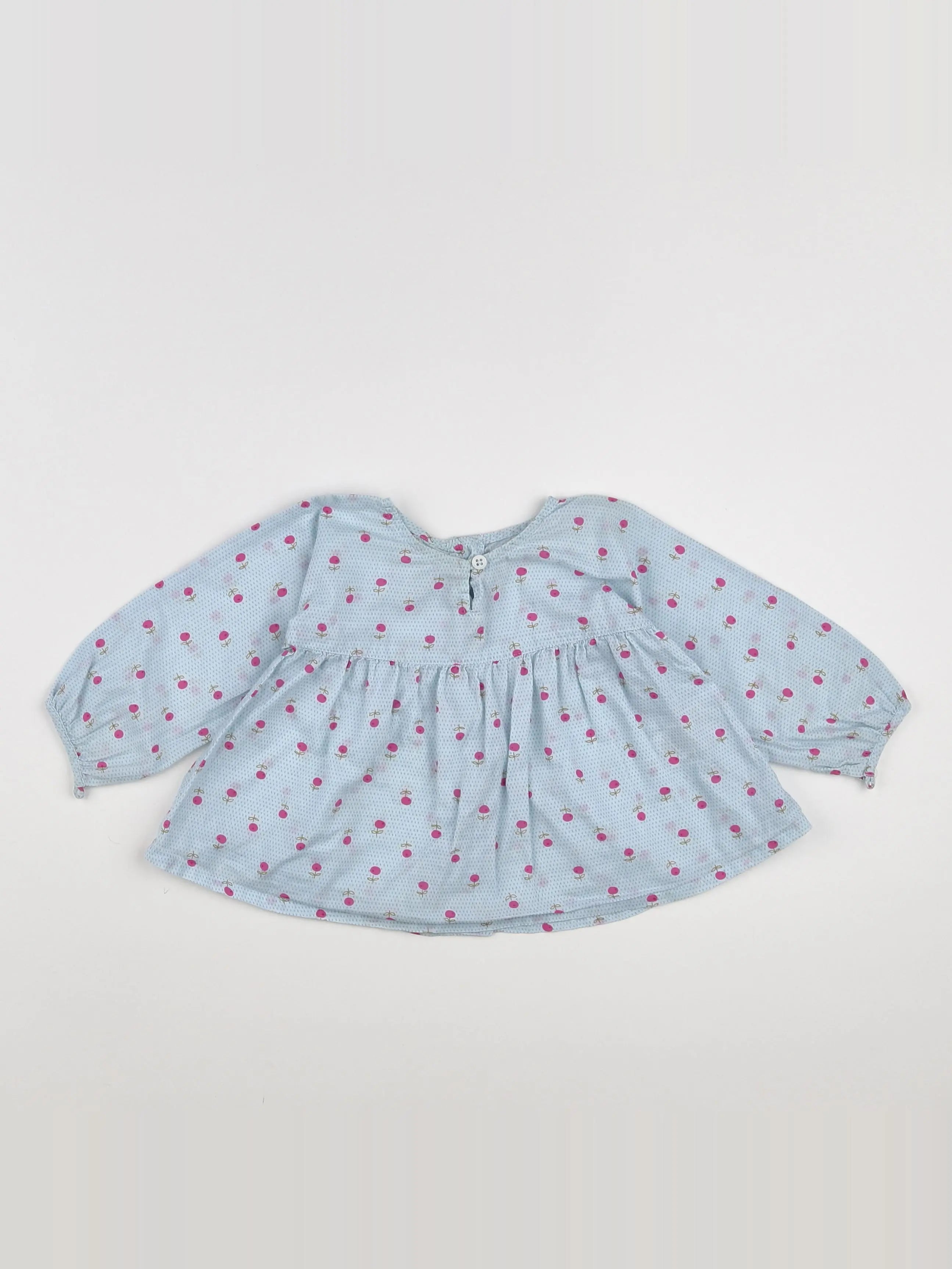 Petit Bateau - blouse multicolore - 12 mois