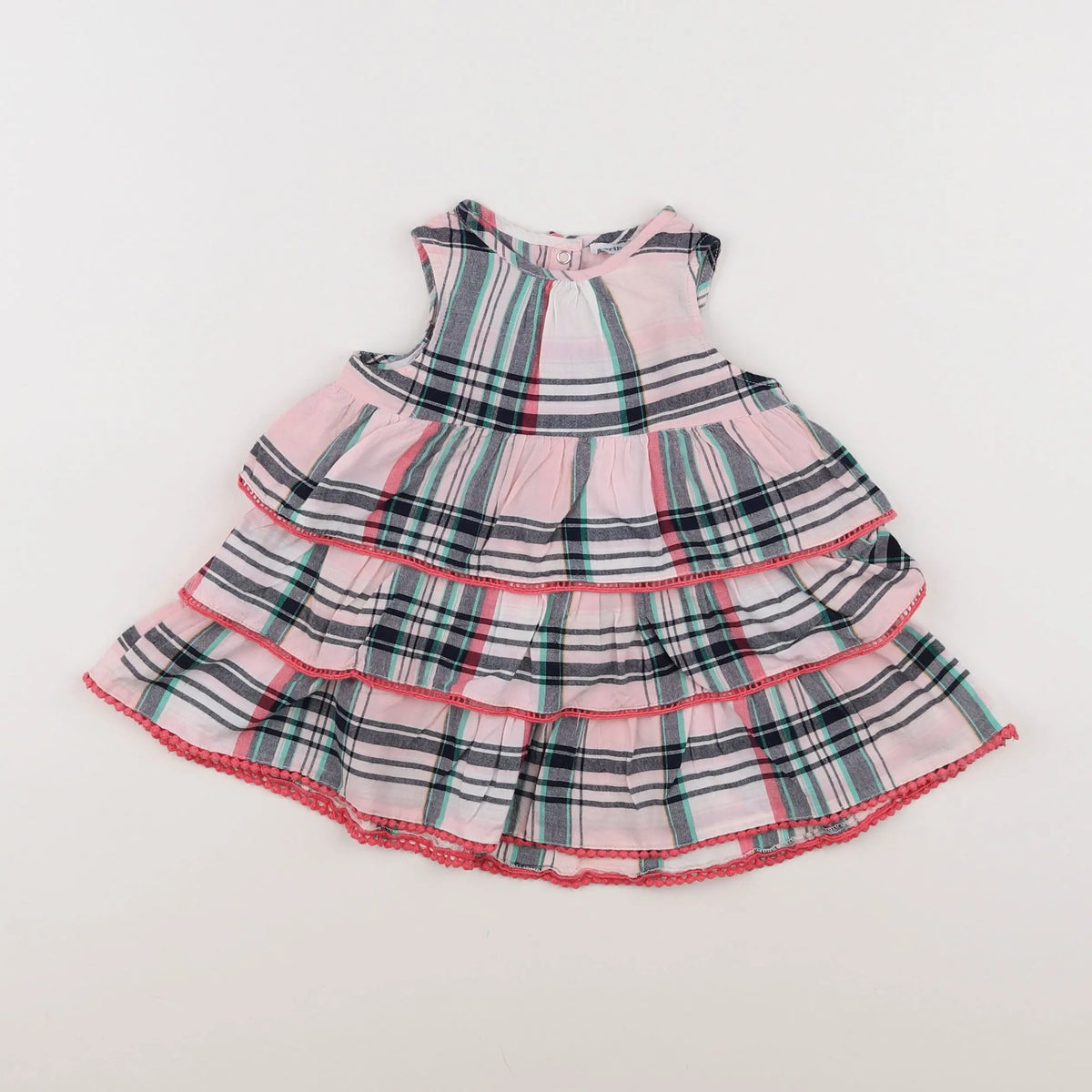 Vertbaudet - robe multicolore - 9 mois