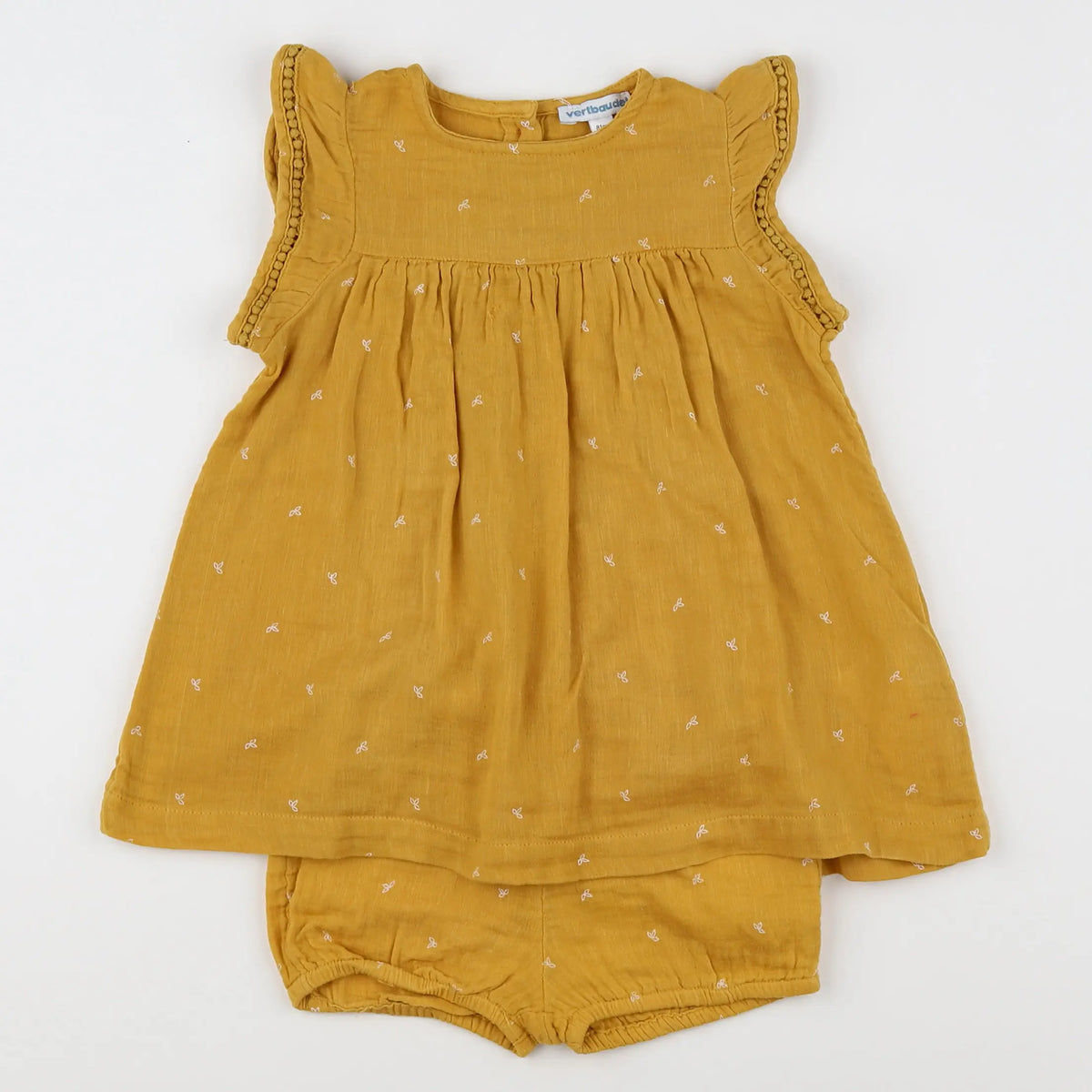 Vertbaudet - robe jaune - 18 mois