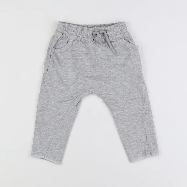 Vertbaudet - pantalon gris - 9 mois