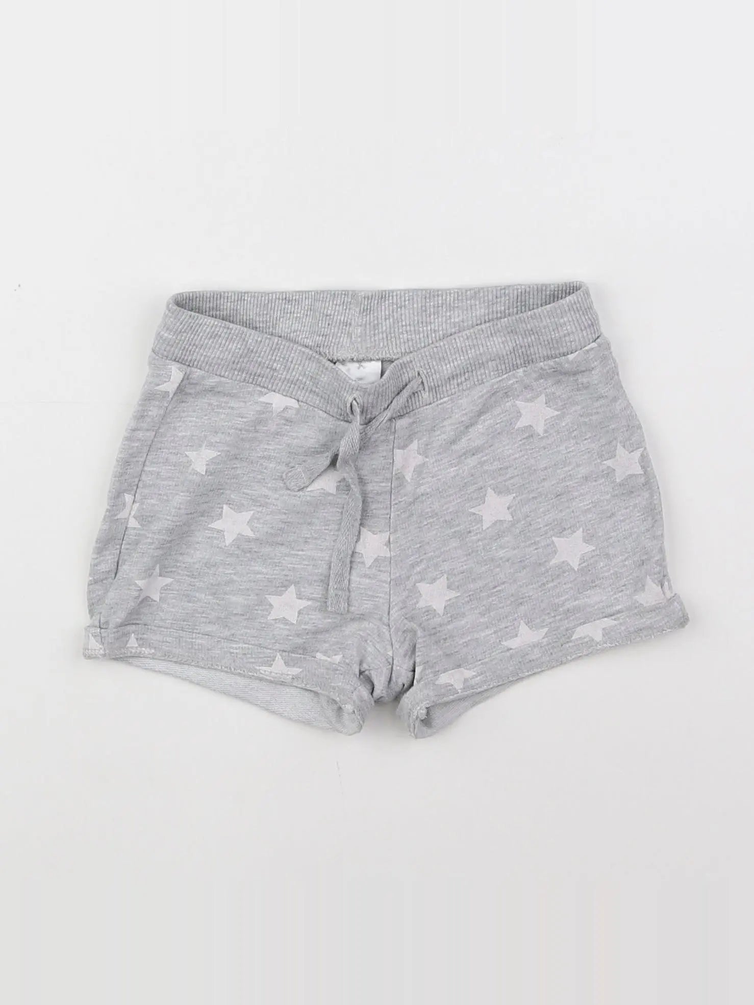 H&M - short gris - 6/9 mois