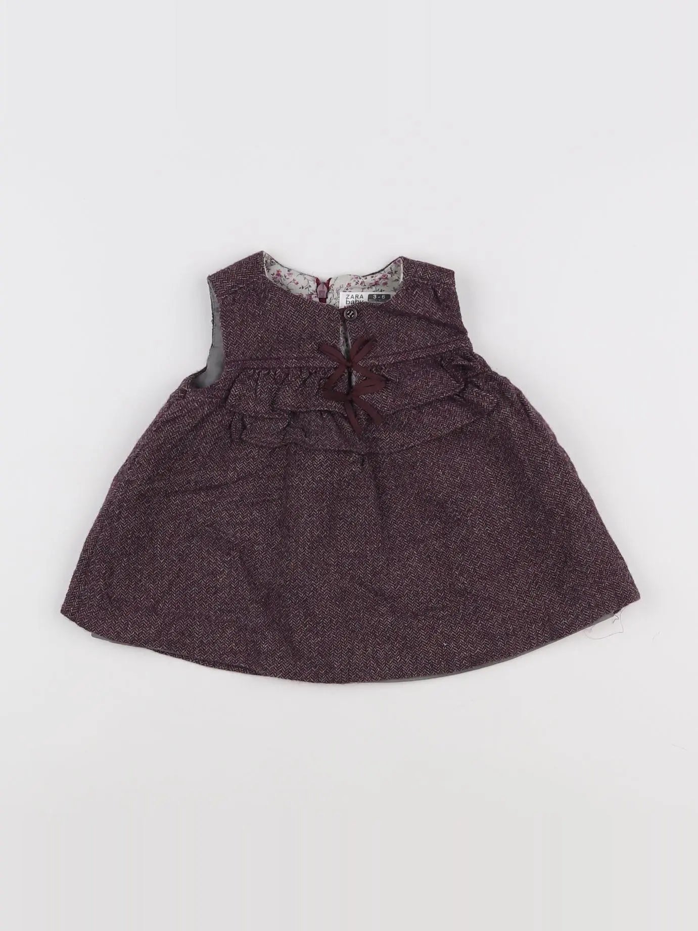 Zara - robe violet - 3/6 mois