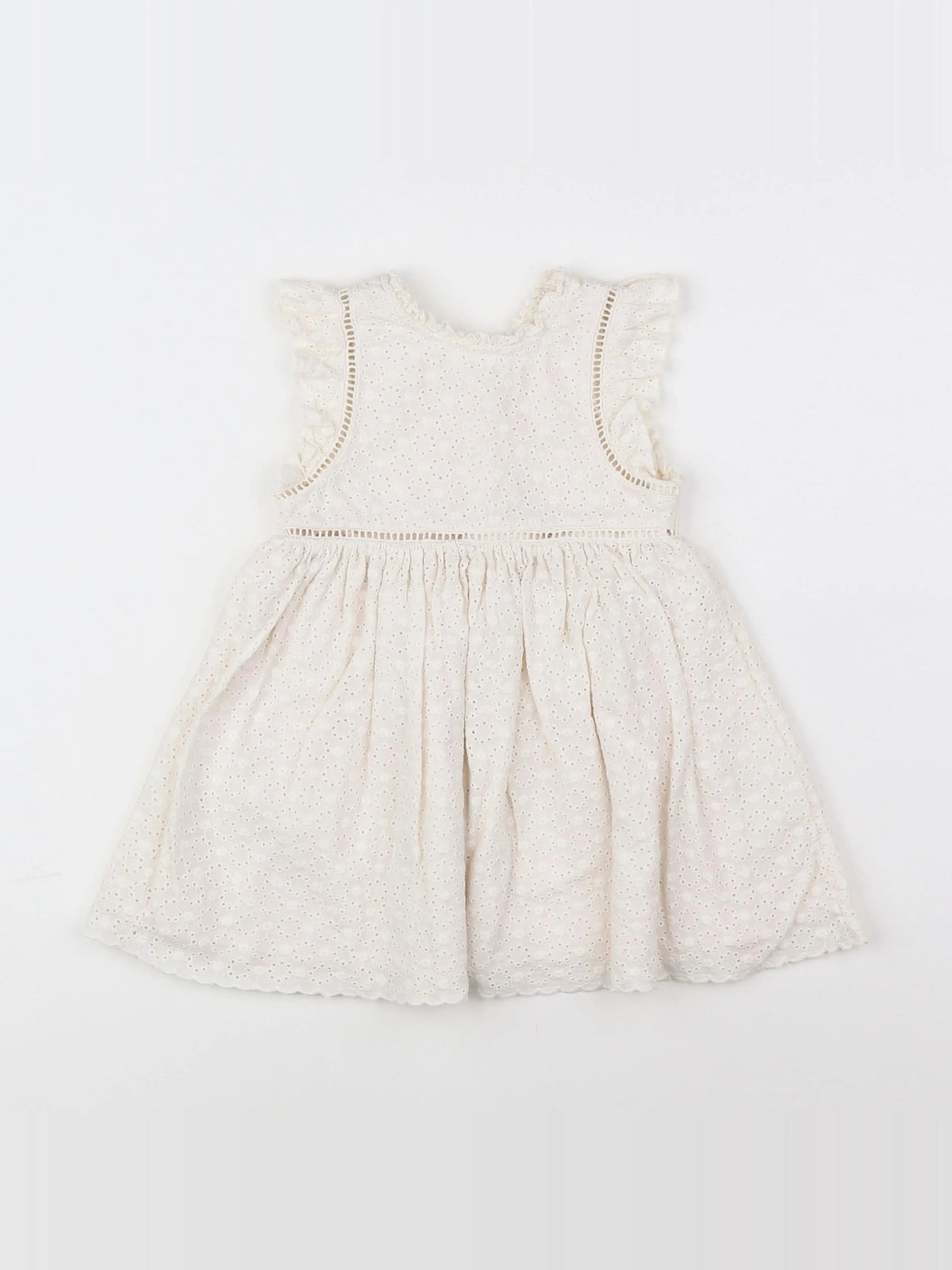 Vertbaudet - robe beige - 18 mois