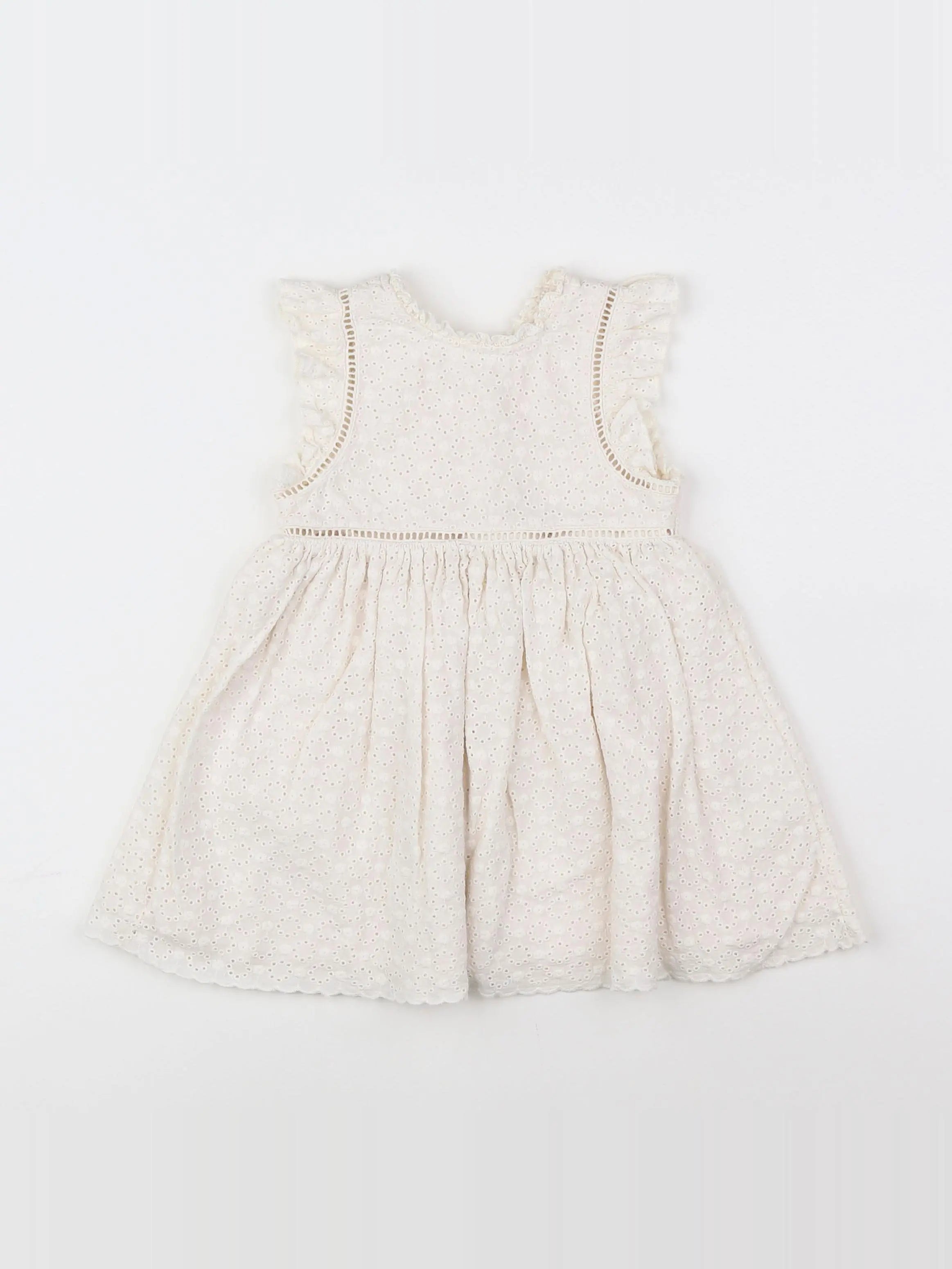 Vertbaudet - robe beige - 18 mois