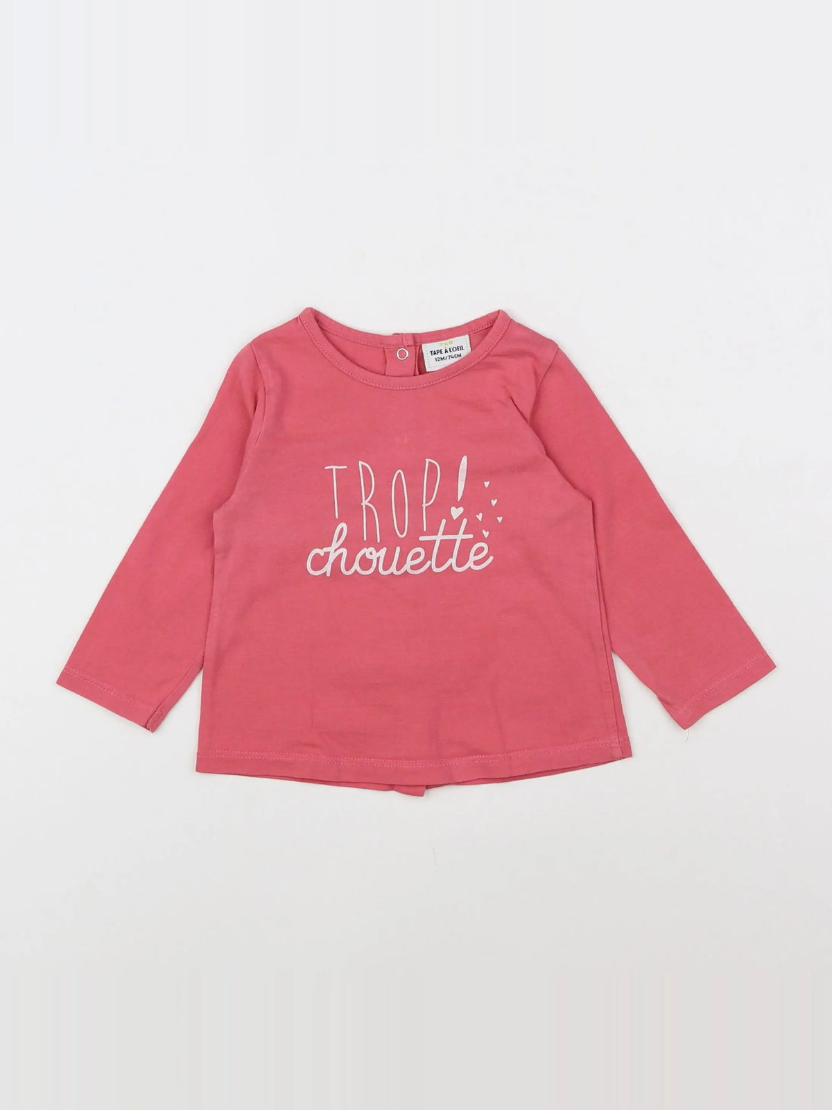 Tape à l'oeil - tee-shirt rose - 12 mois
