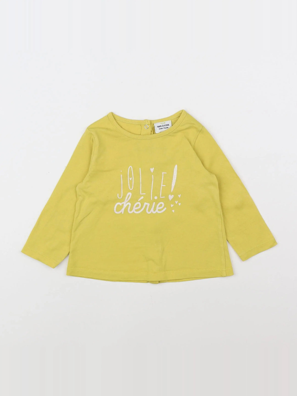 Tape à l'oeil - tee-shirt jaune - 12 mois