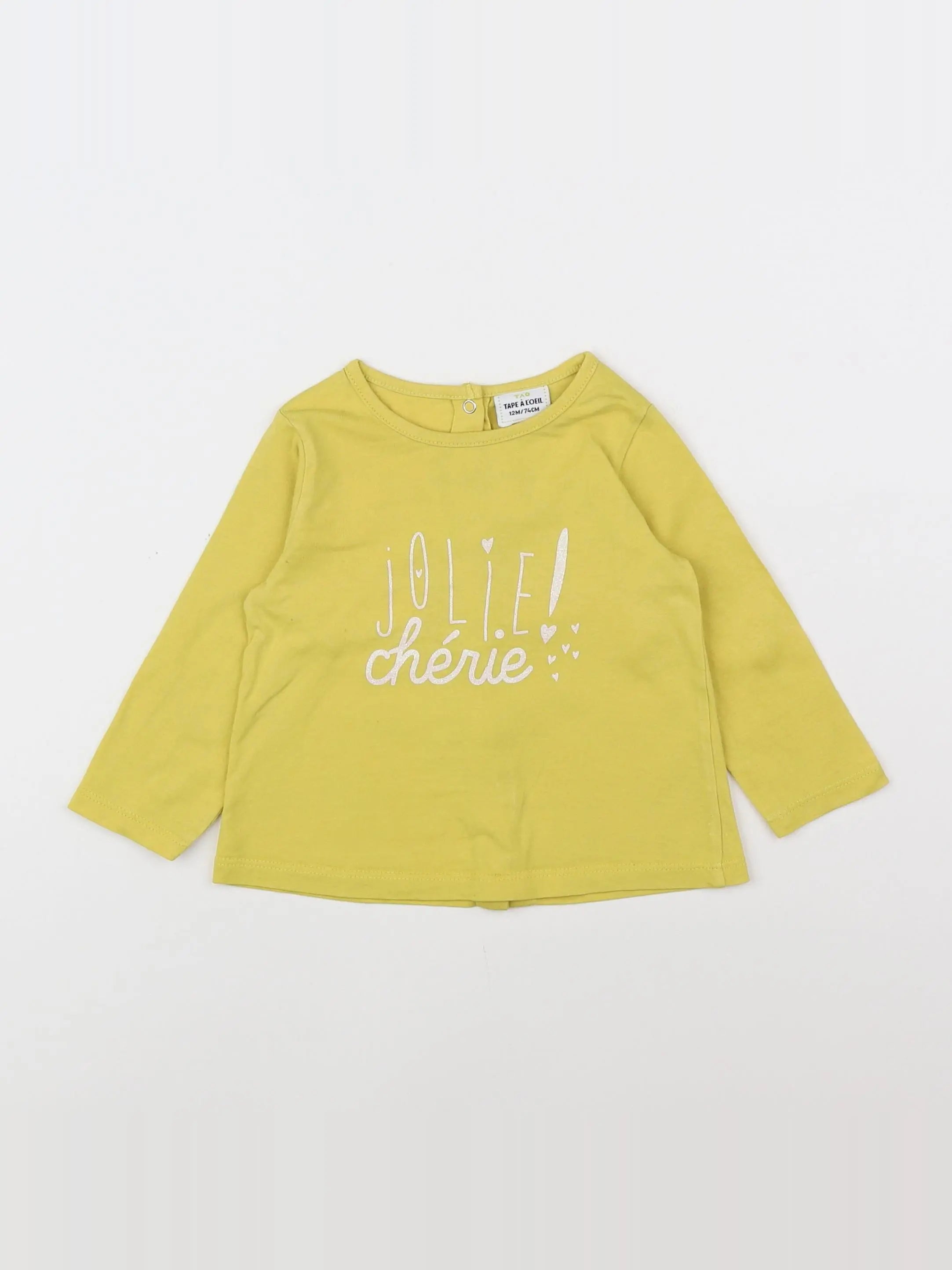 Tape à l'oeil - tee-shirt jaune - 12 mois