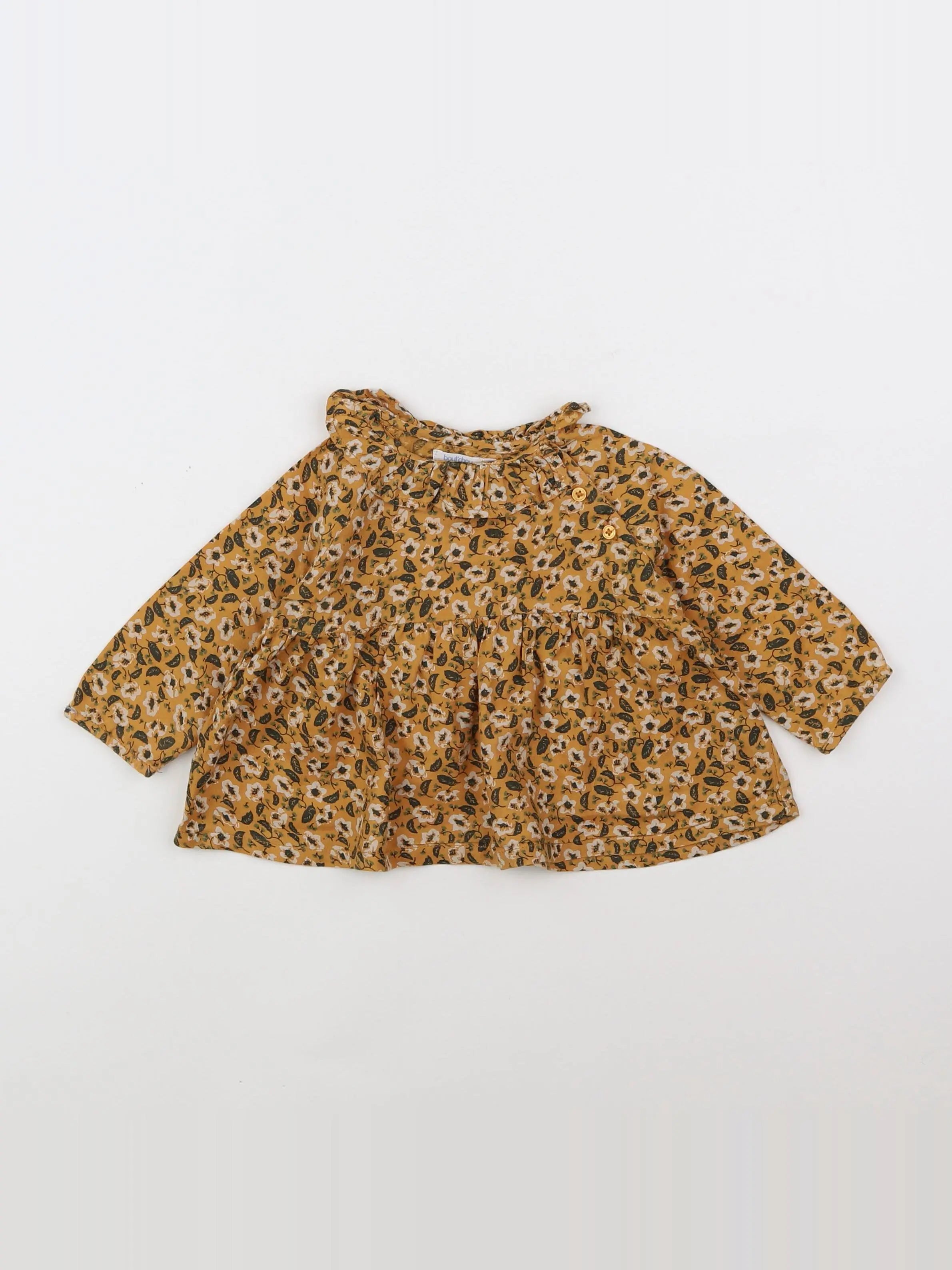 Boutchou - blouse jaune - 6 mois