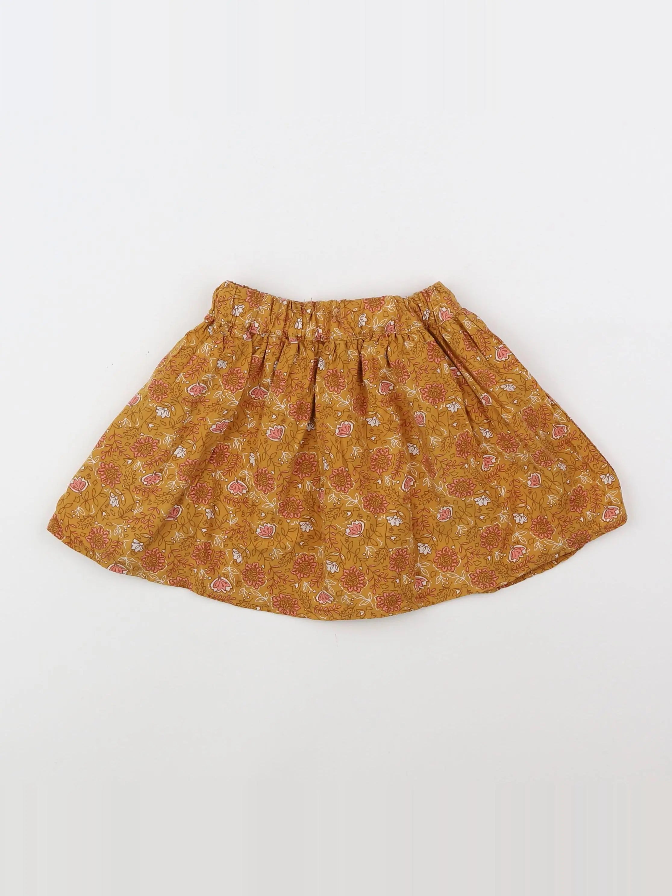 Little Cigogne - jupe orange - 2 ans