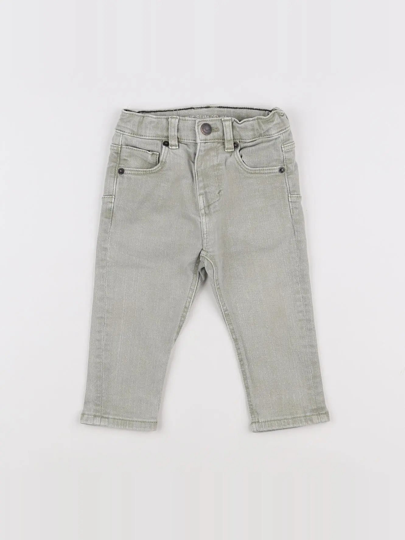 Zara - jean vert - 9/12 mois
