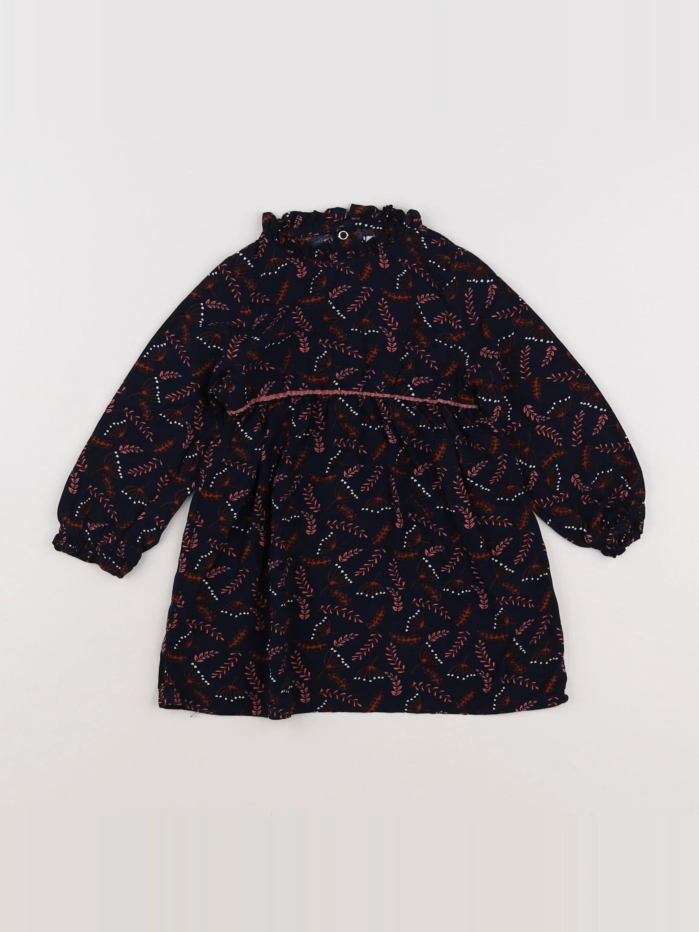 La Redoute - robe bleu, marron - 12 mois