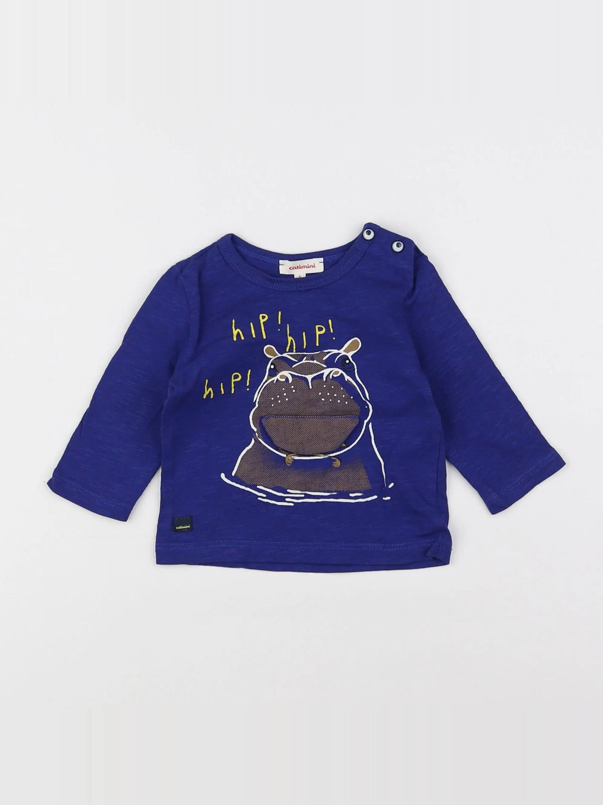 Catimini - tee-shirt bleu - 6 mois
