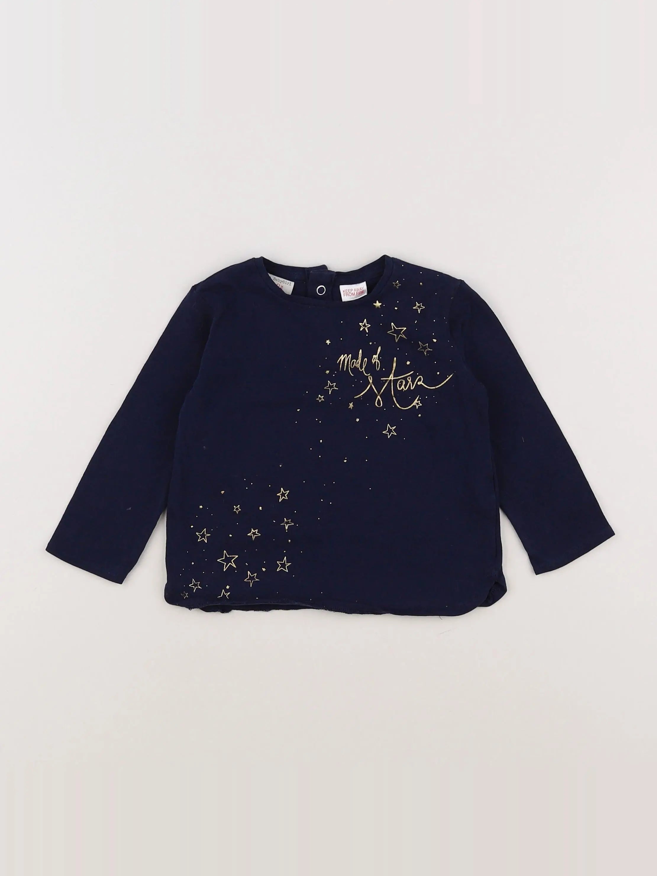 Zara - tee-shirt bleu - 9/12 mois