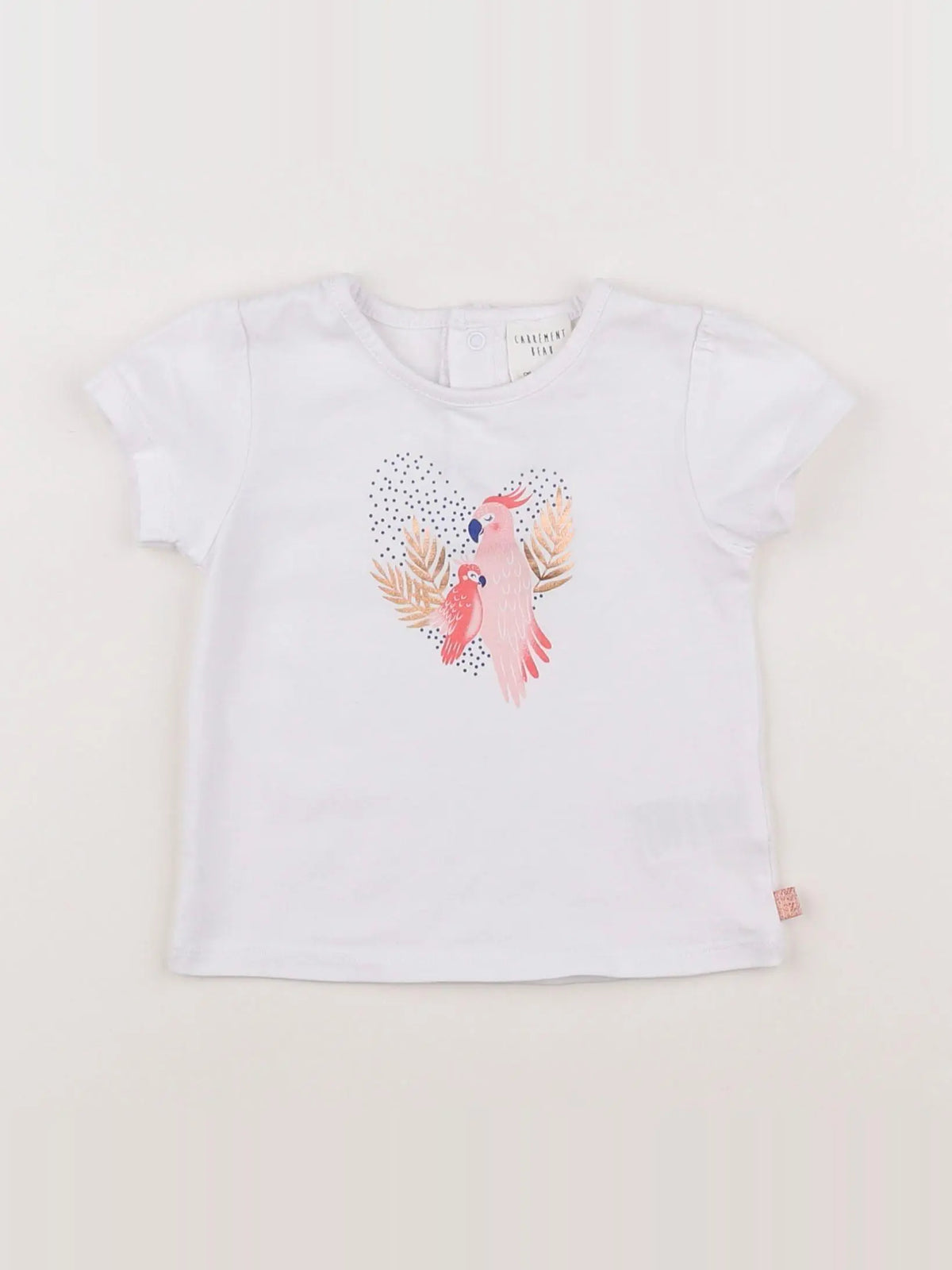 Carrément Beau - tee-shirt blanc - 12 mois