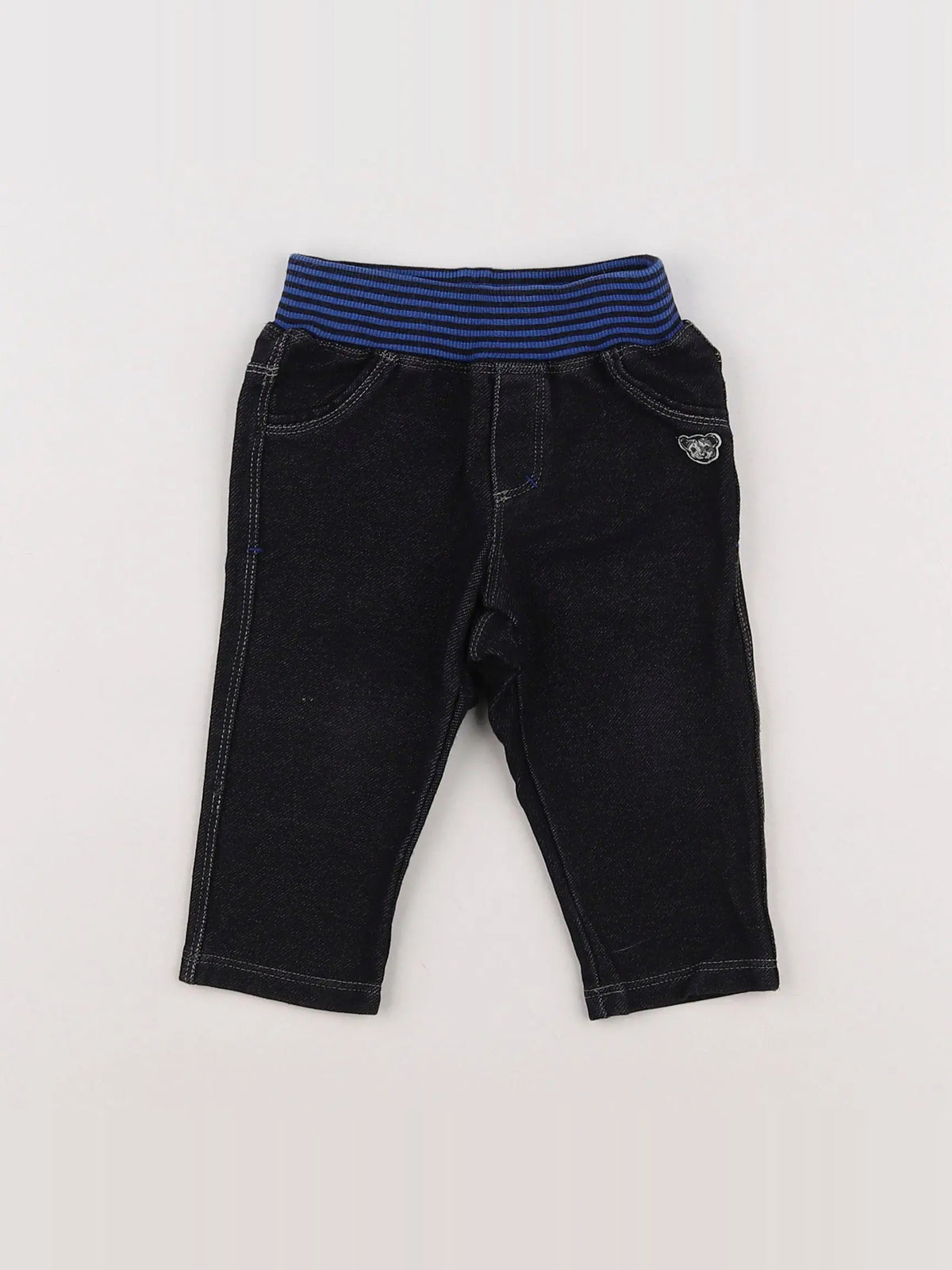 Absorba - jean noir, bleu - 6 mois