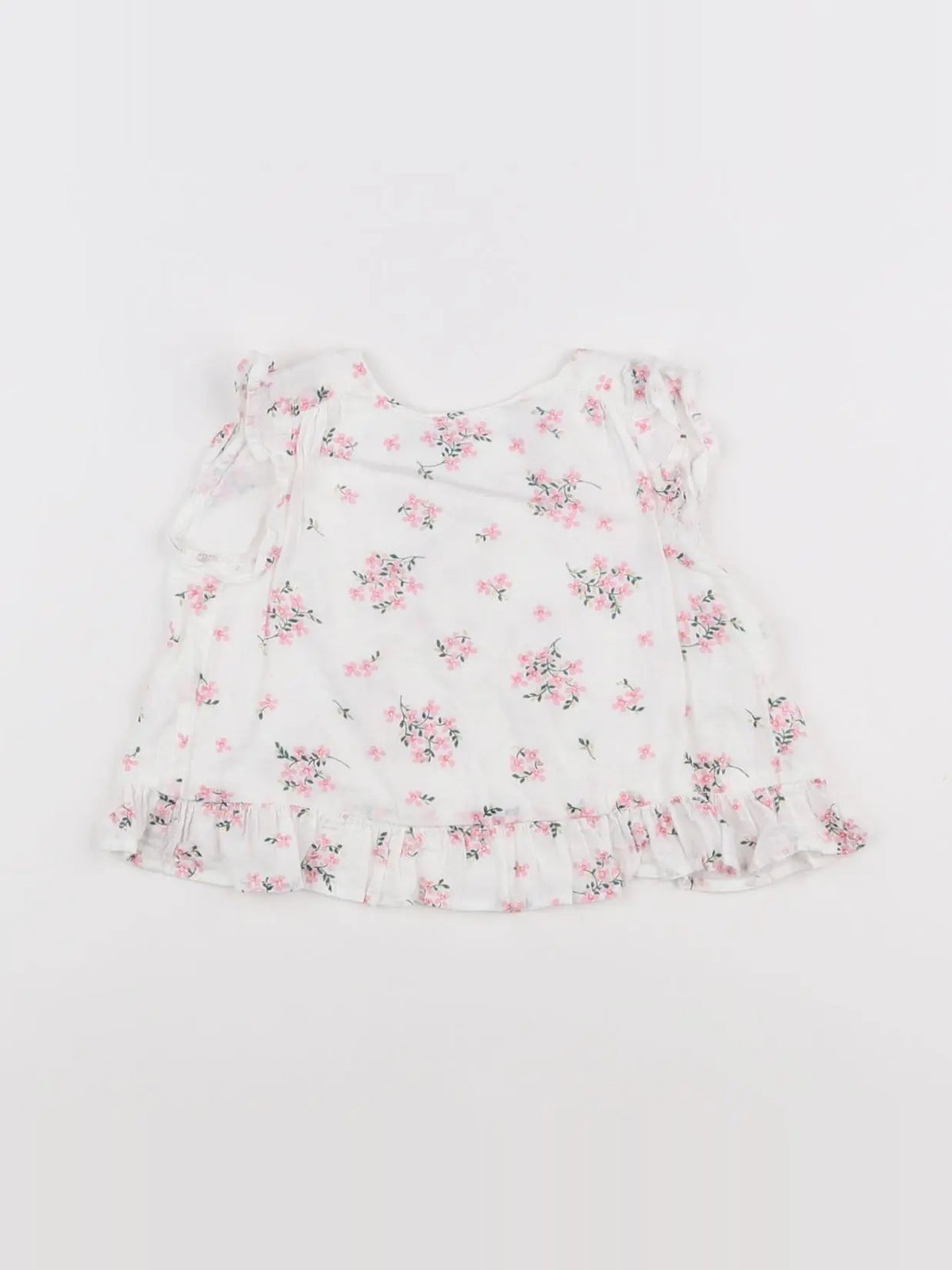 Tape à l'oeil - blouse blanc, rose - 6 mois