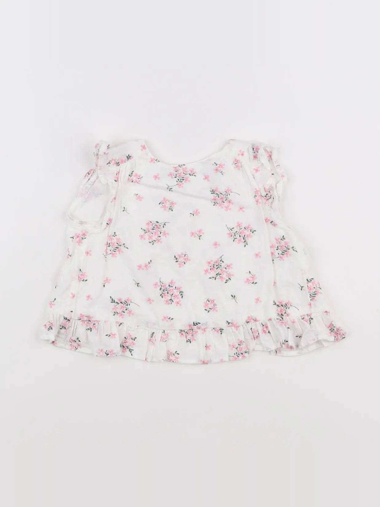 Tape à l'oeil - blouse blanc, rose - 6 mois