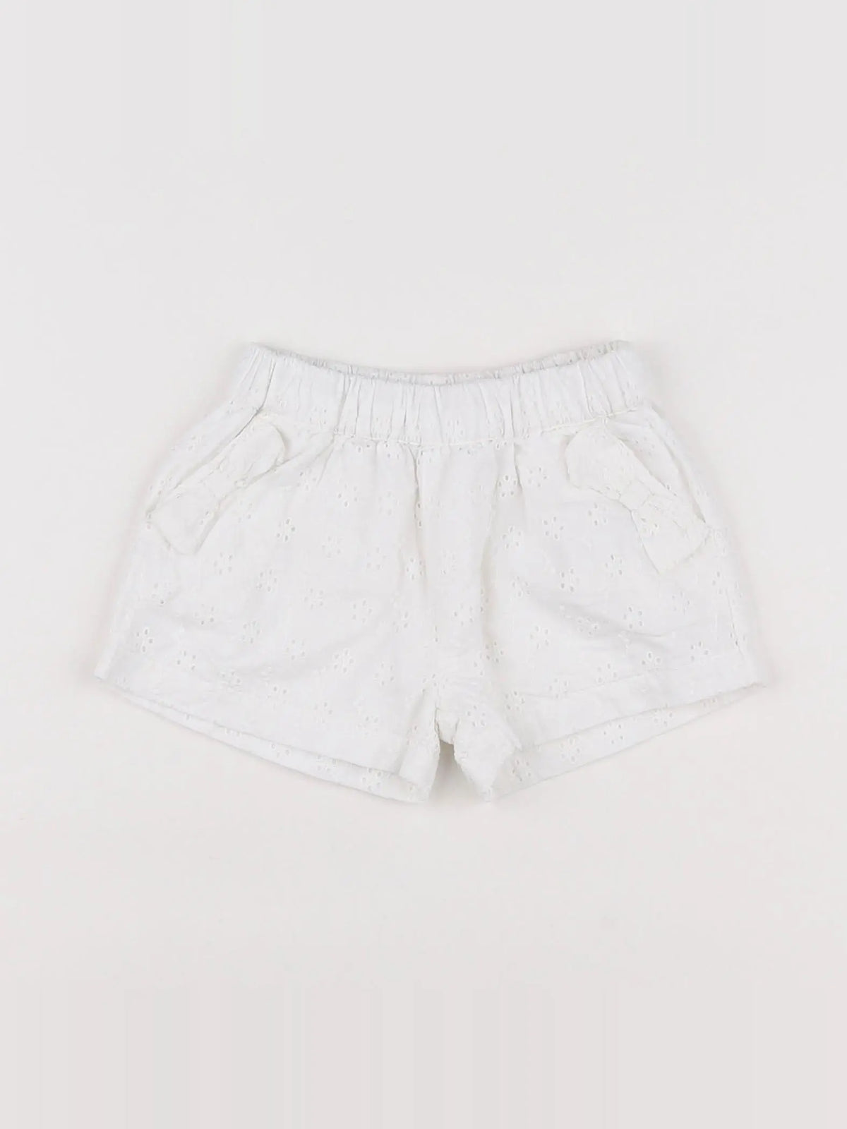 Noukie's - short blanc - 3 mois