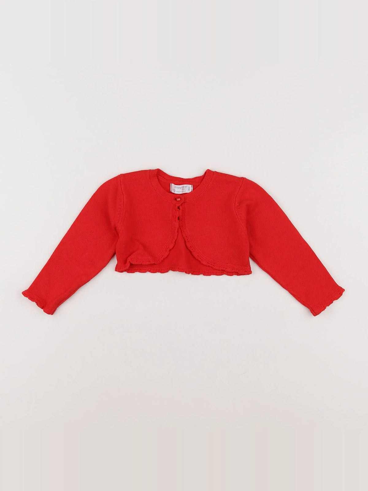 Mayoral - gilet rouge - 6/9 mois