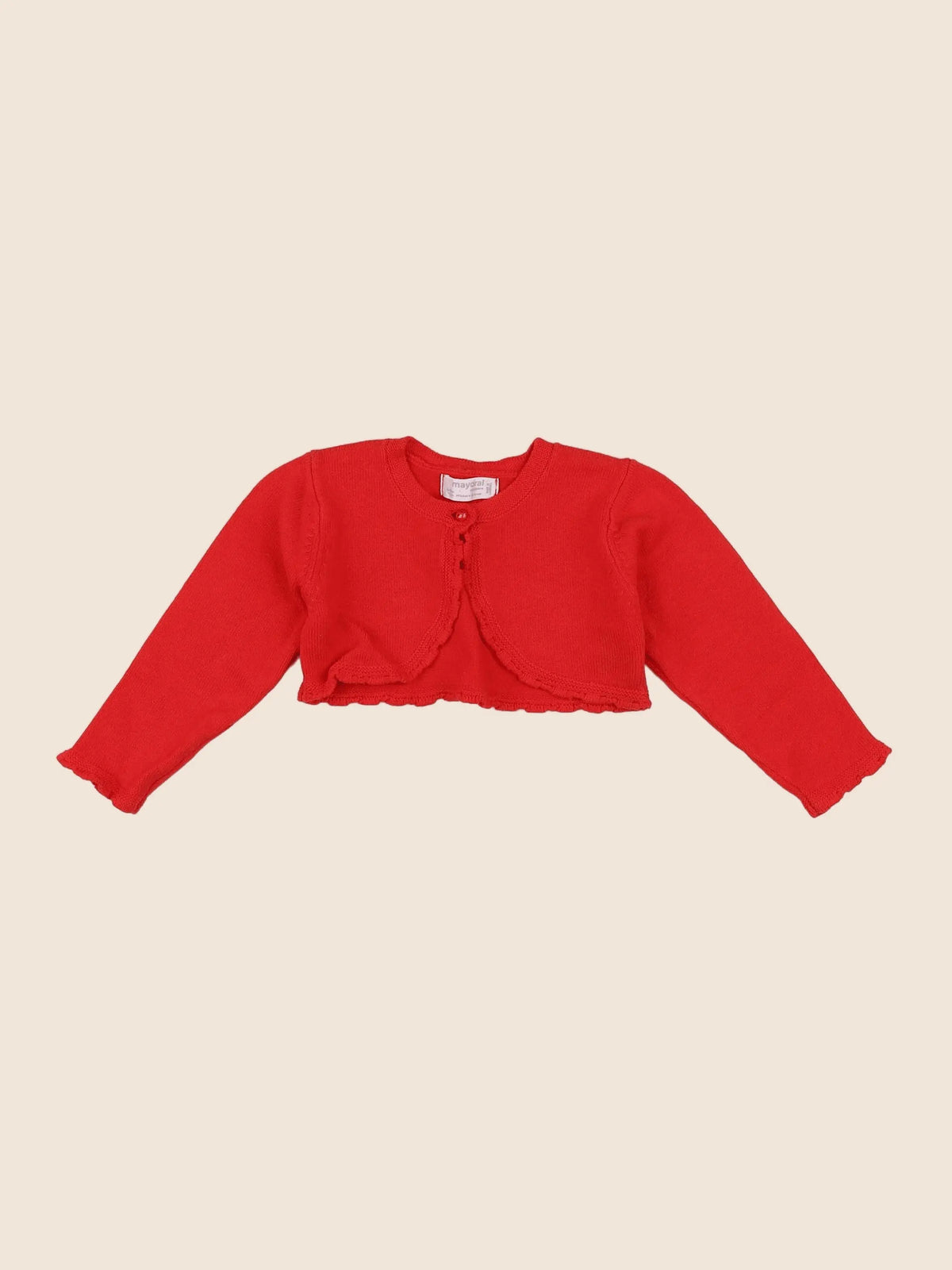 Mayoral - gilet rouge - 6/9 mois