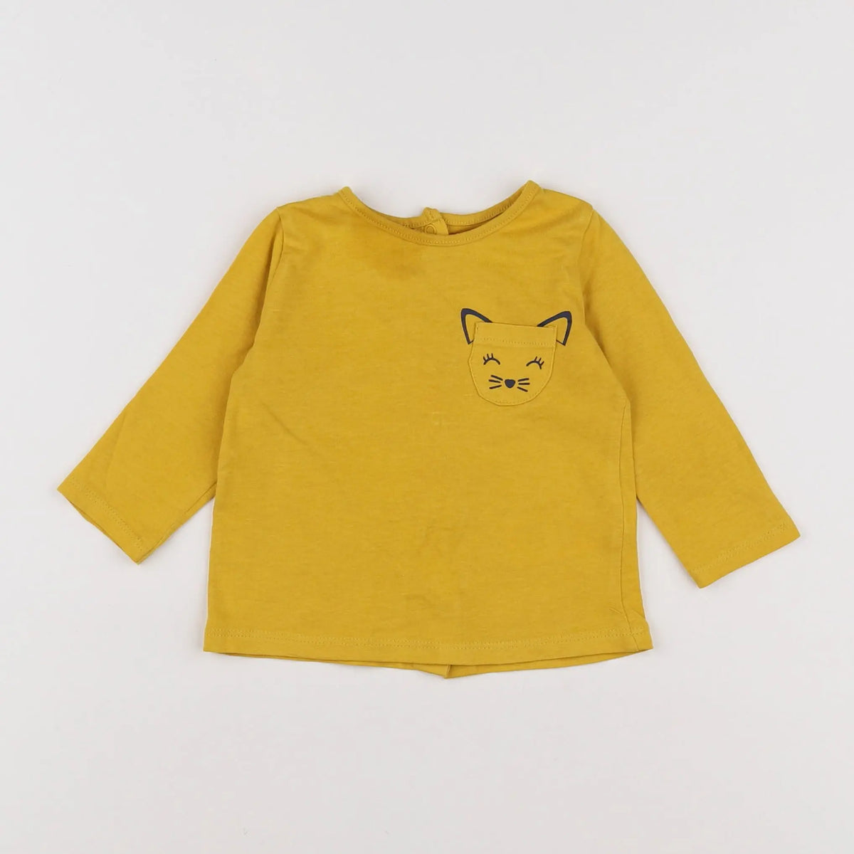 Vertbaudet - tee-shirt jaune - 6 mois