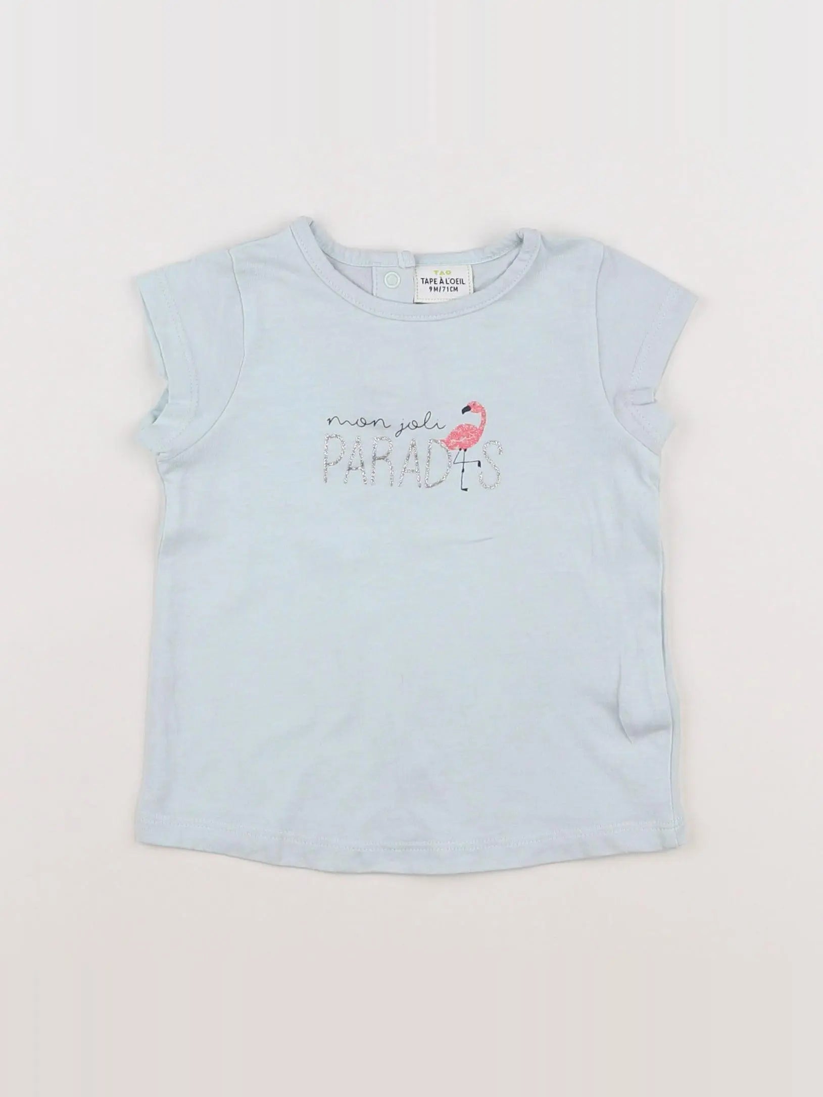 Tape à l'oeil - tee-shirt bleu - 9 mois