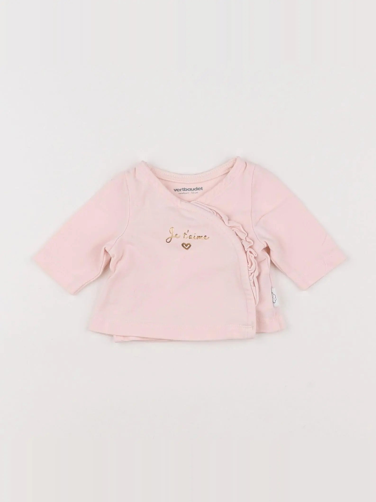 Vertbaudet - tee-shirt rose - 0 mois