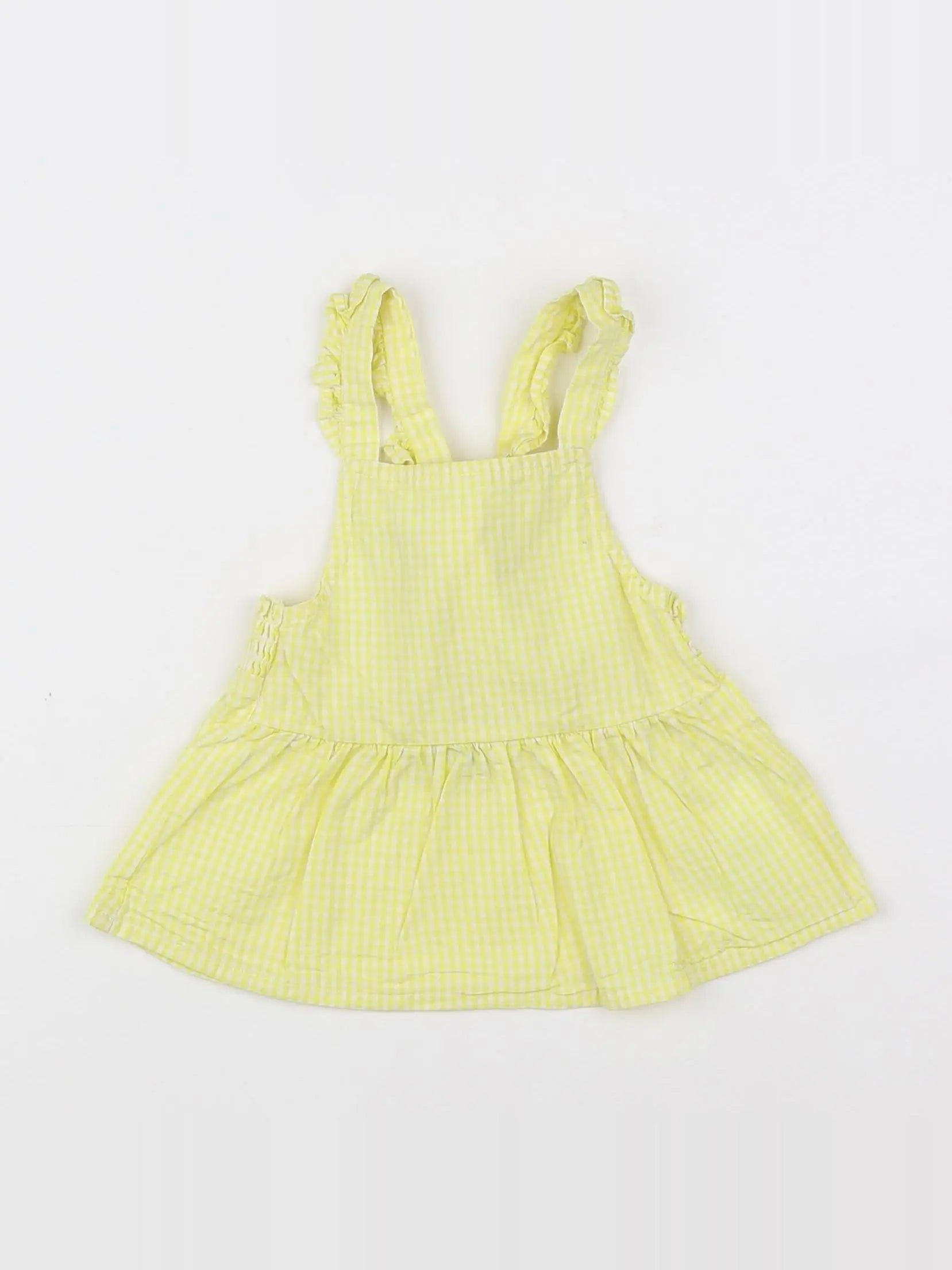 Tape à l'oeil - robe blanc, jaune - 3 mois