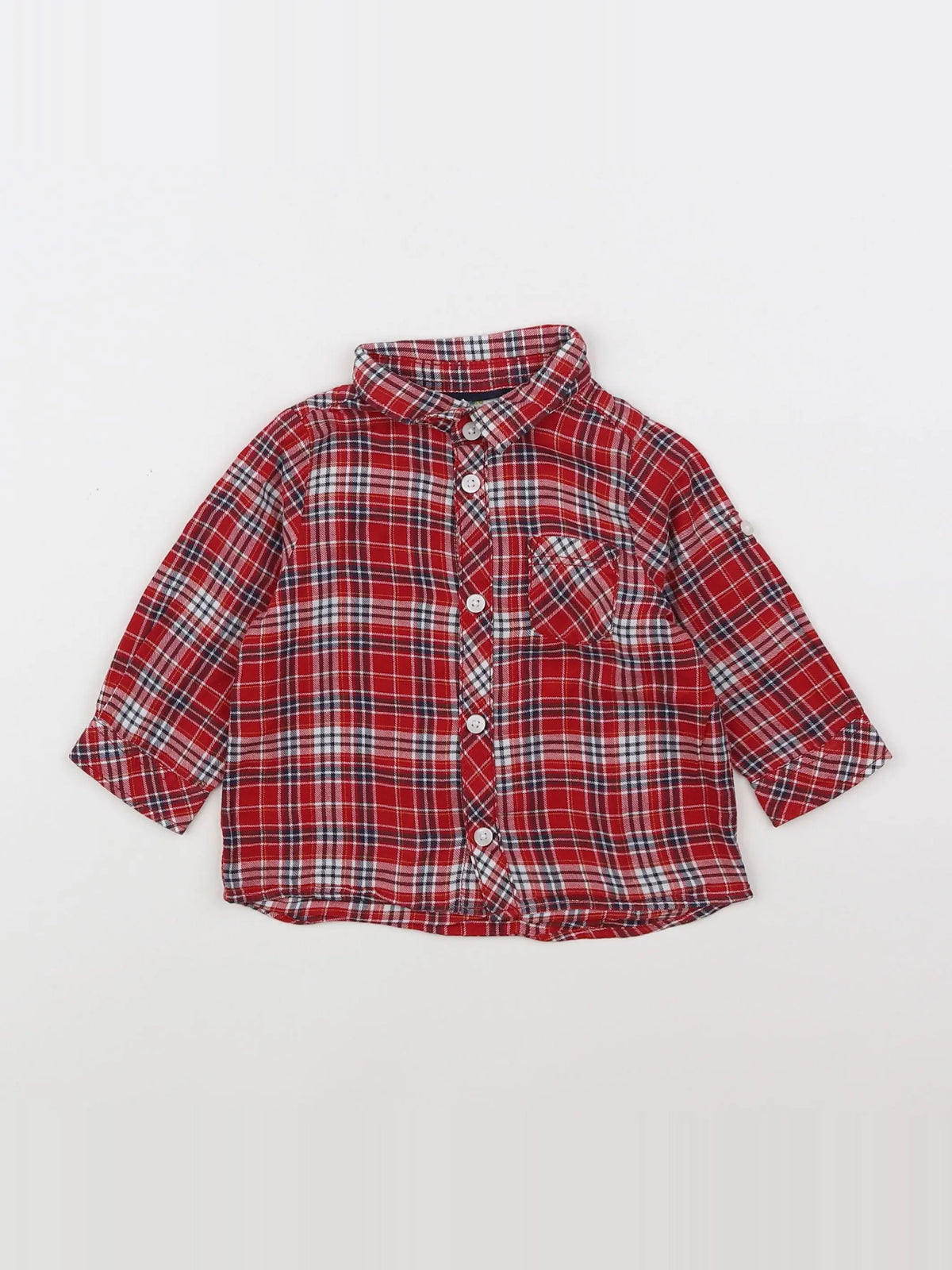 Tape à l'oeil - chemise rouge - 9 mois