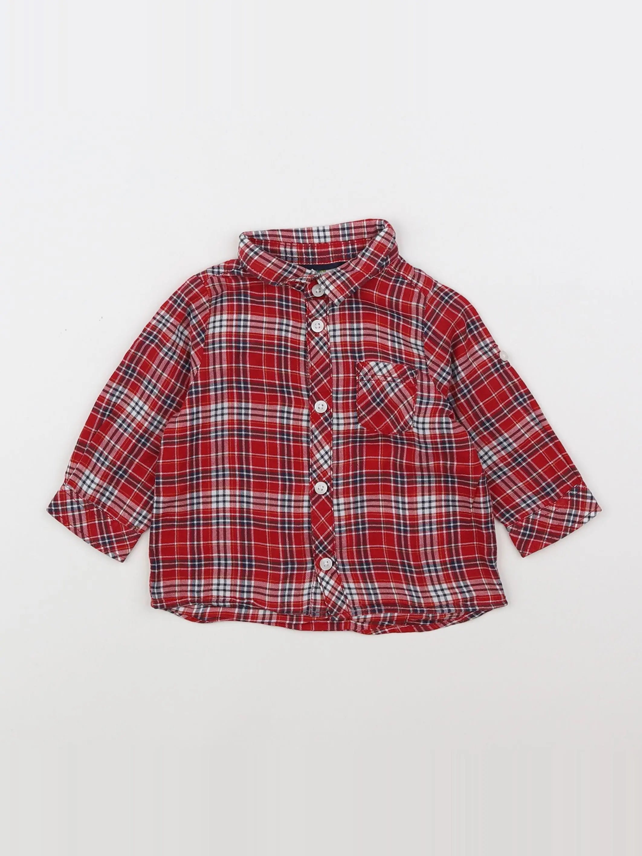Tape à l'oeil - chemise rouge - 9 mois