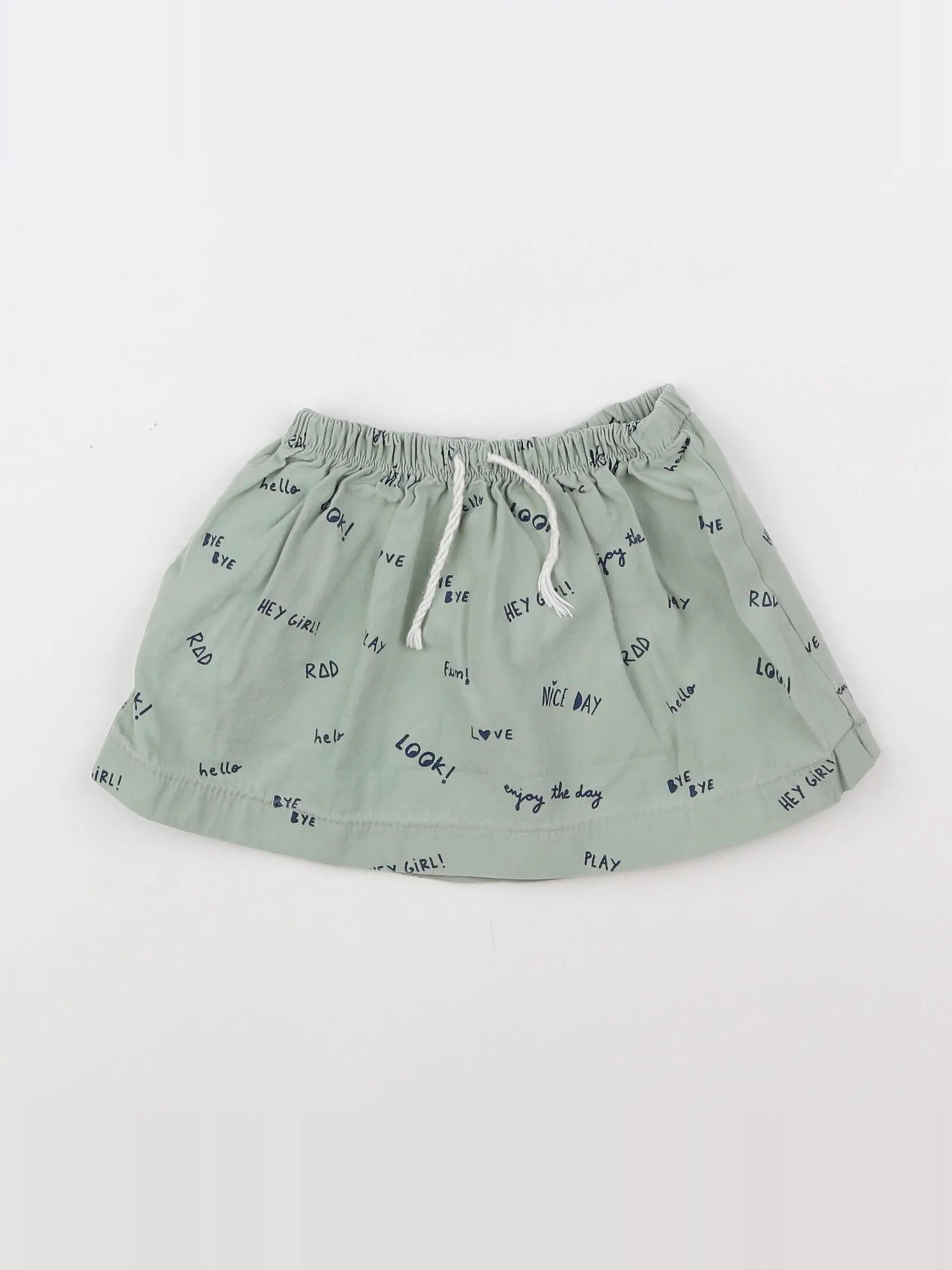 Zara - jupe vert - 12/18 mois
