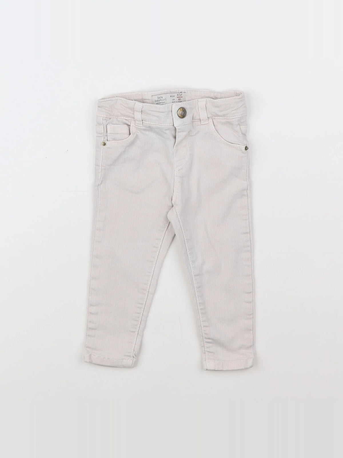 Zara - jean beige - 9/12 mois