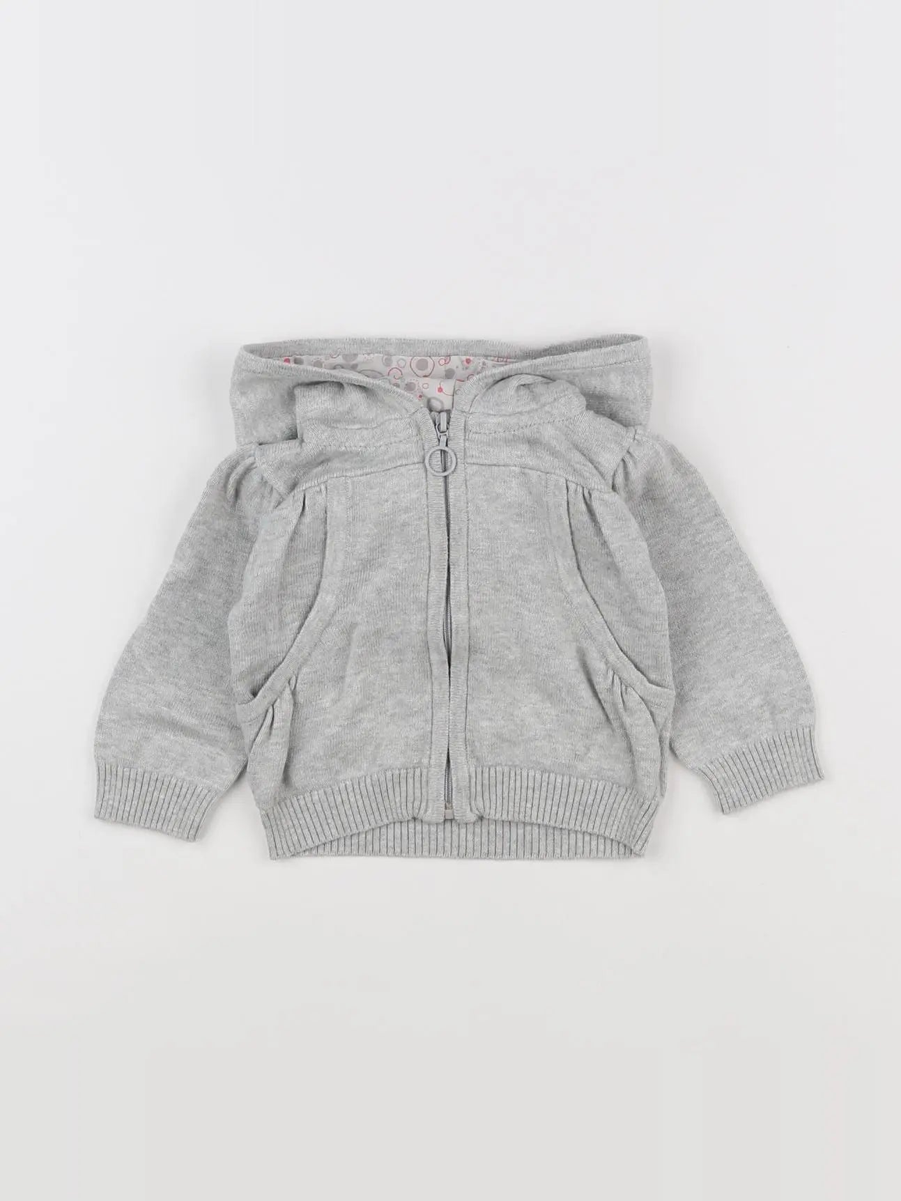 Tape à l'oeil - gilet gris - 6 mois